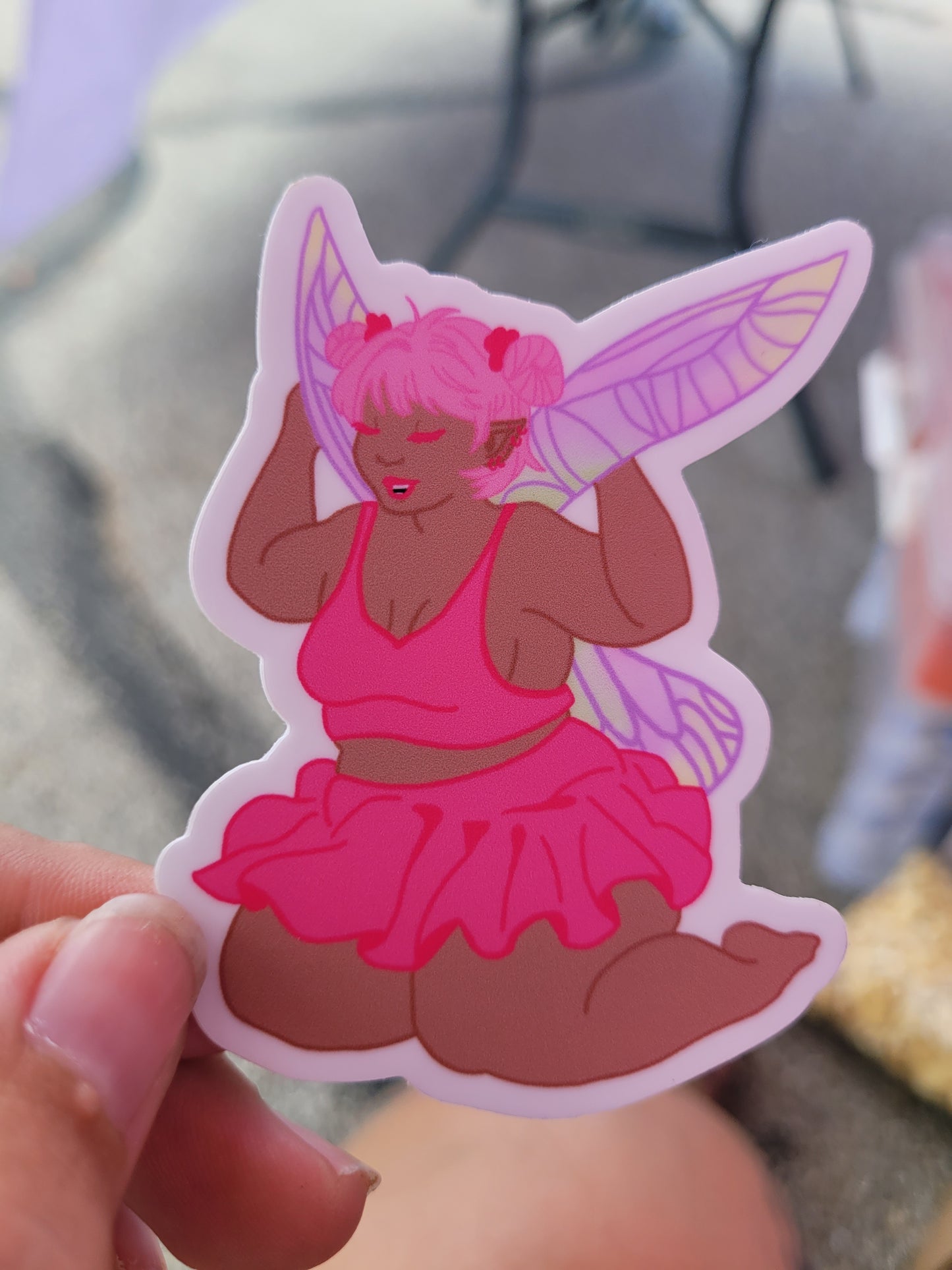 Pink Fairy Sticker