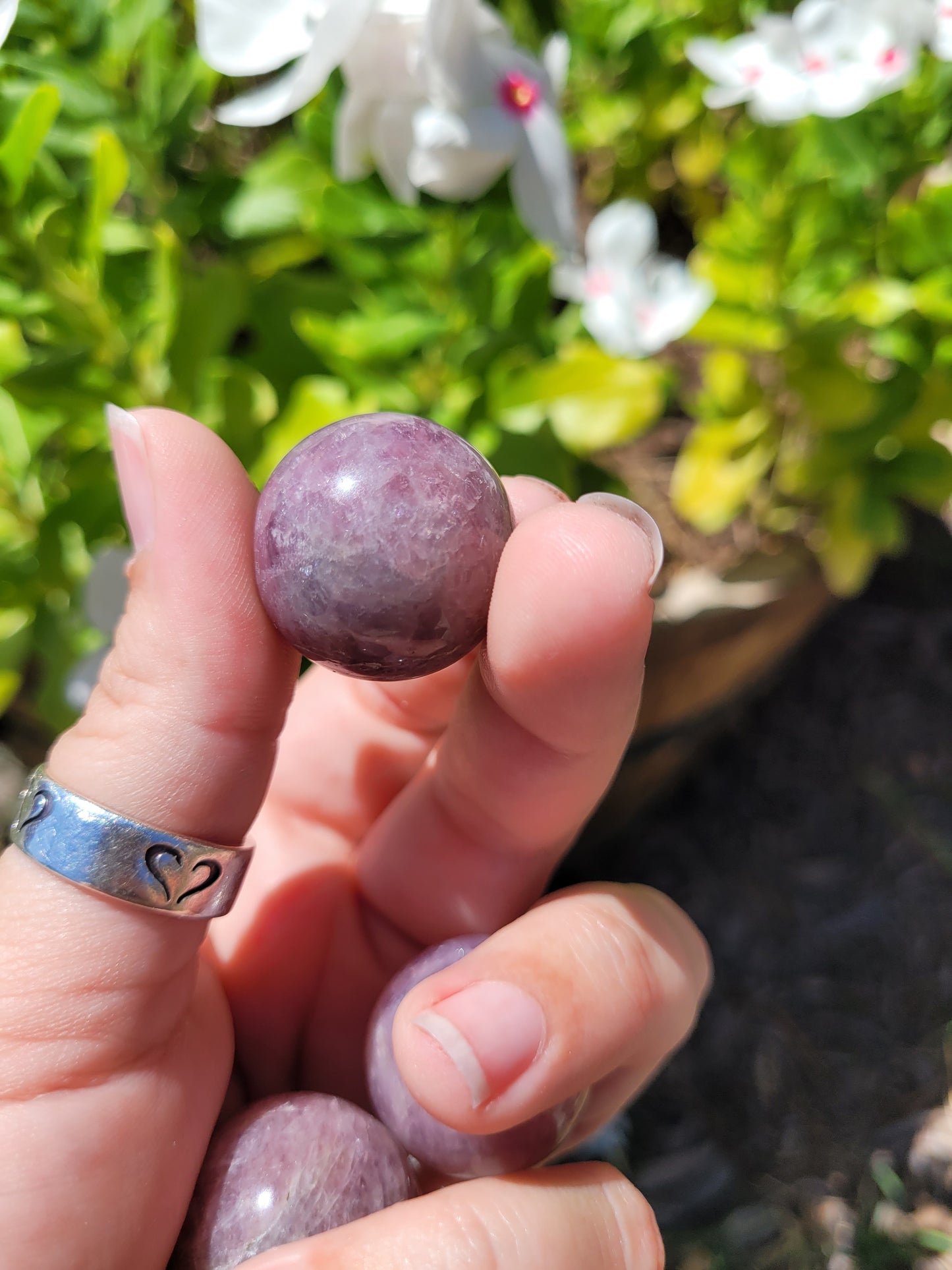 Lavender Rose Quartz Spheres