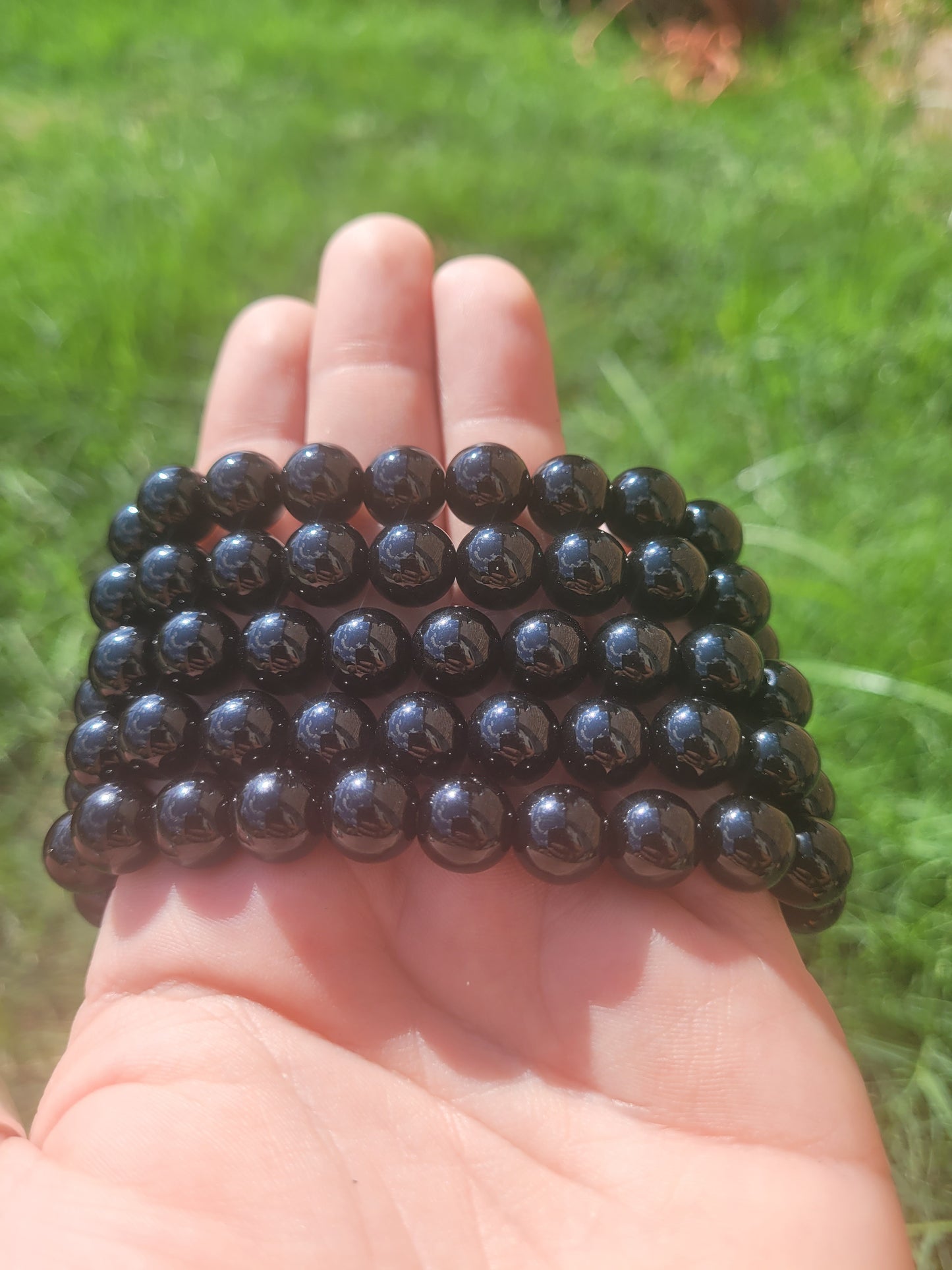 Black Obsidian Crystal Bracelet