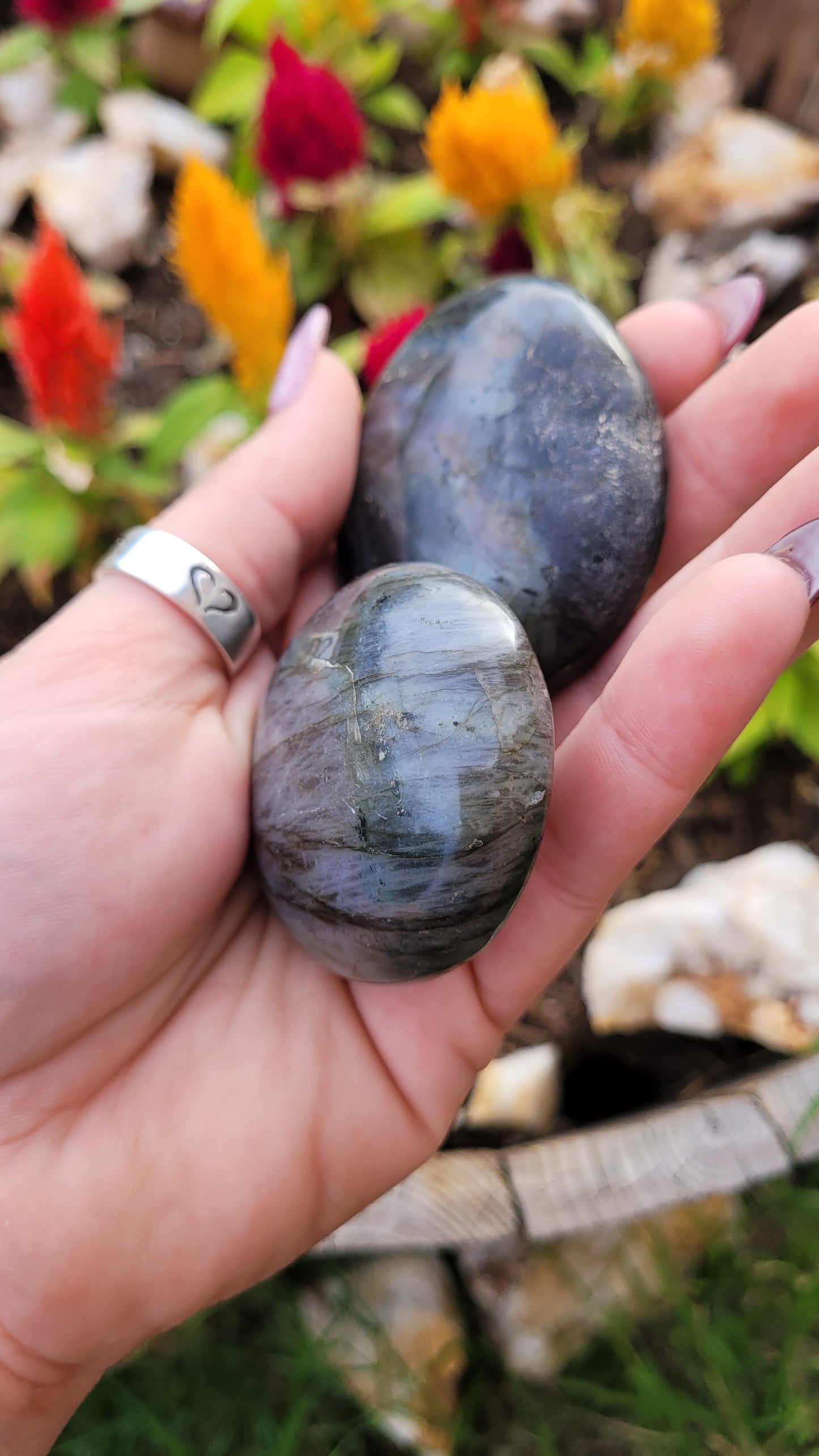 Small Labradorite Palm Stone