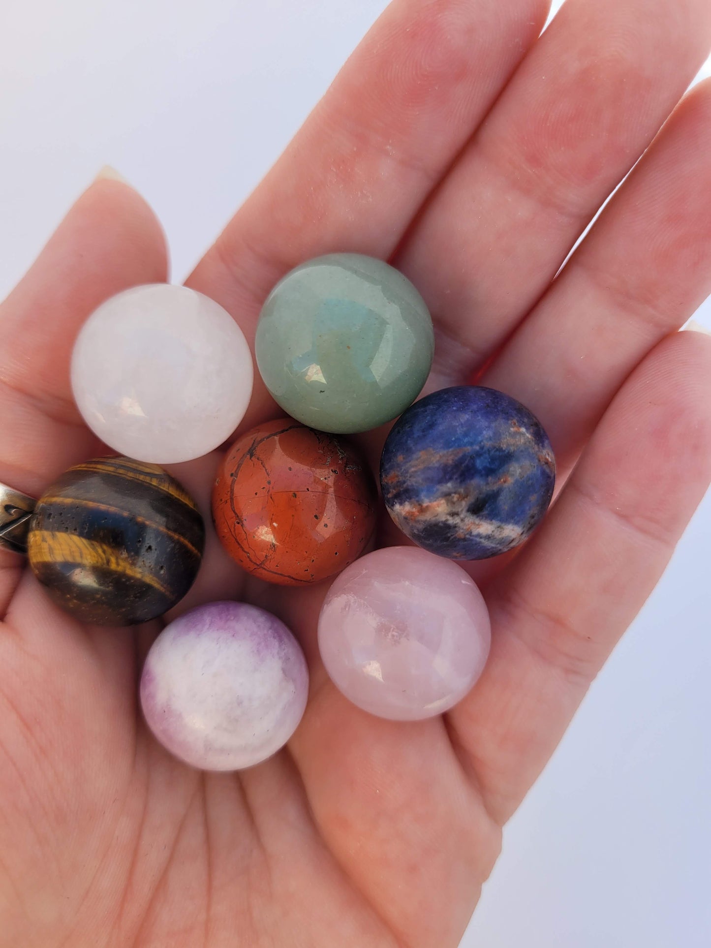 Chakra Sphere Set - Seven 2mm Spheres