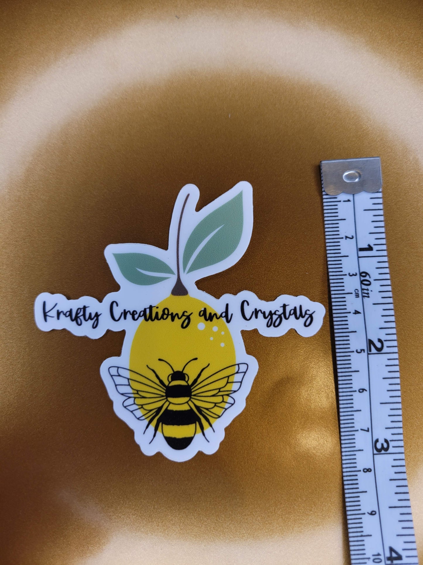 Krafty Creation and Crystals Logo Sticker