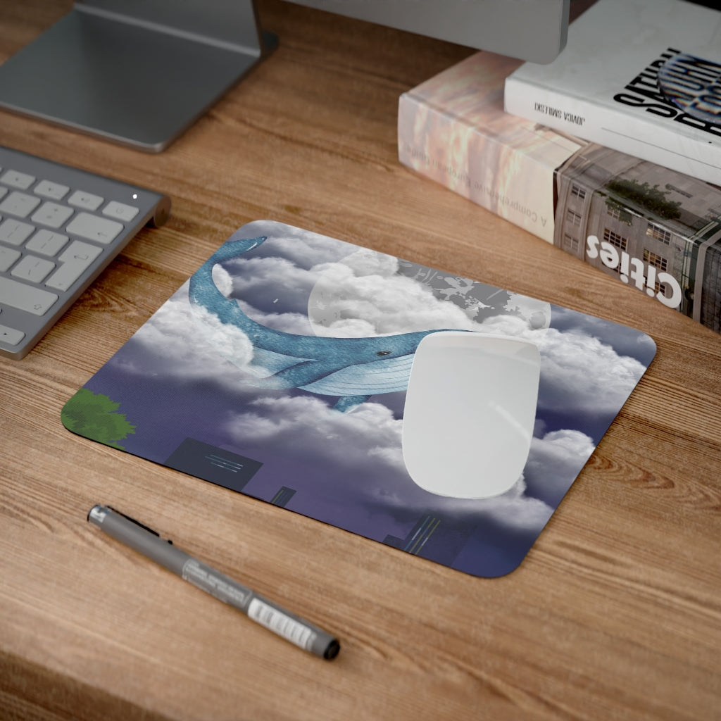Desk Mouse Pad in the design City Whale