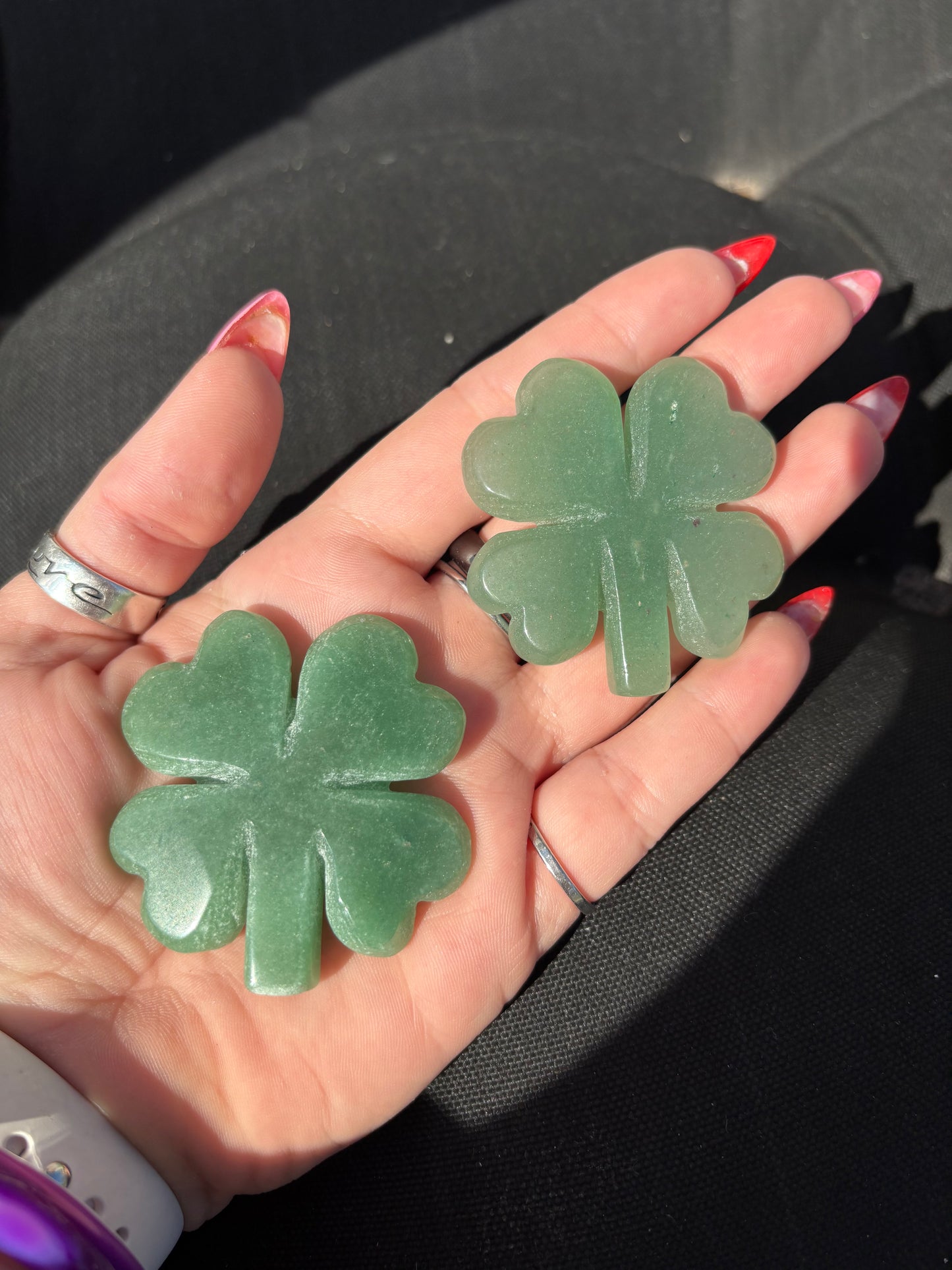 Green Aventurine Shamrock