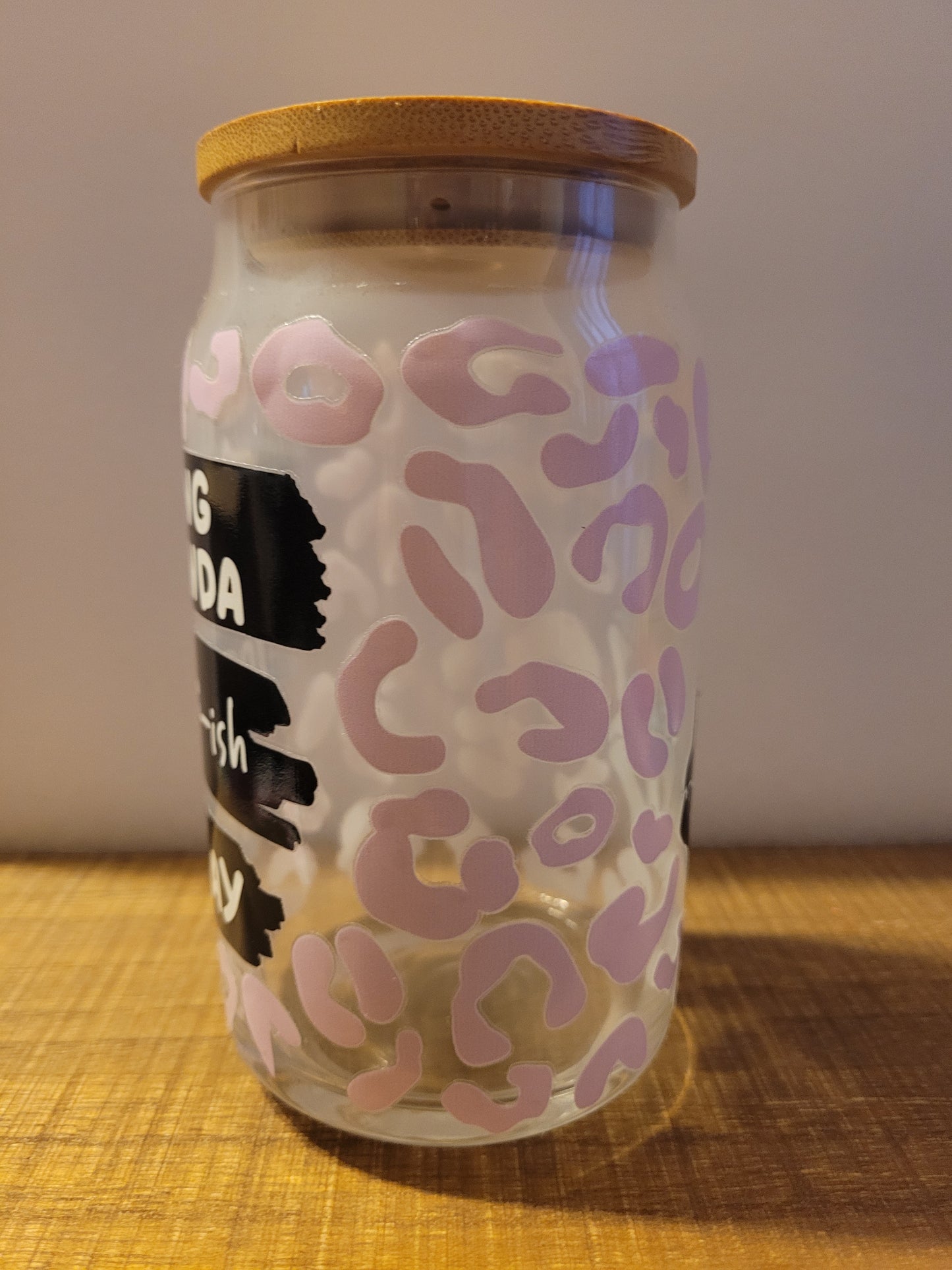 IDGAF-ish Glass Cup - 16 oz