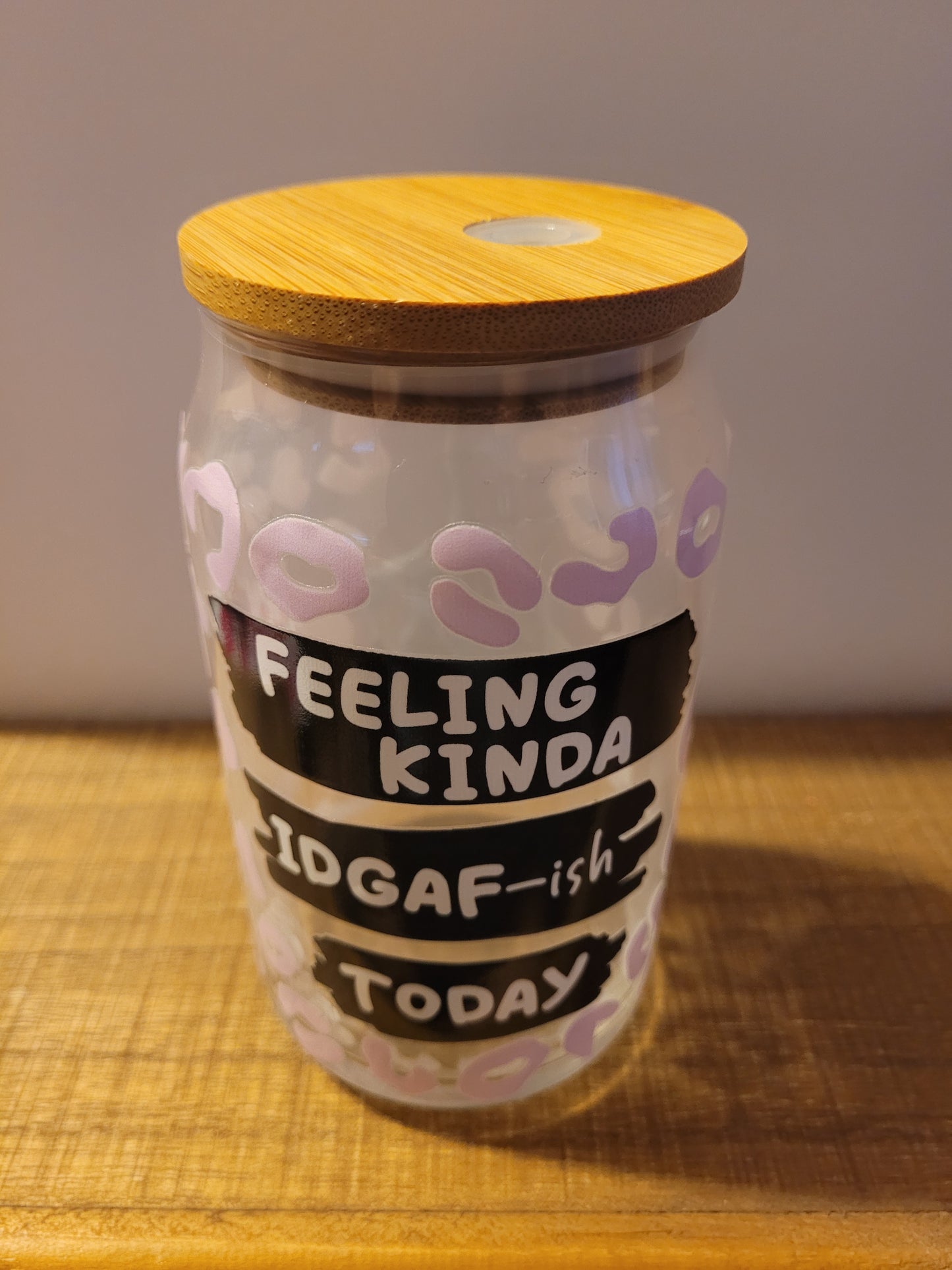IDGAF-ish Glass Cup - 16 oz
