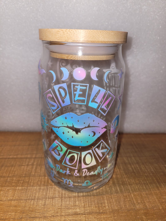 Spell Book Glass Cup - 16 oz