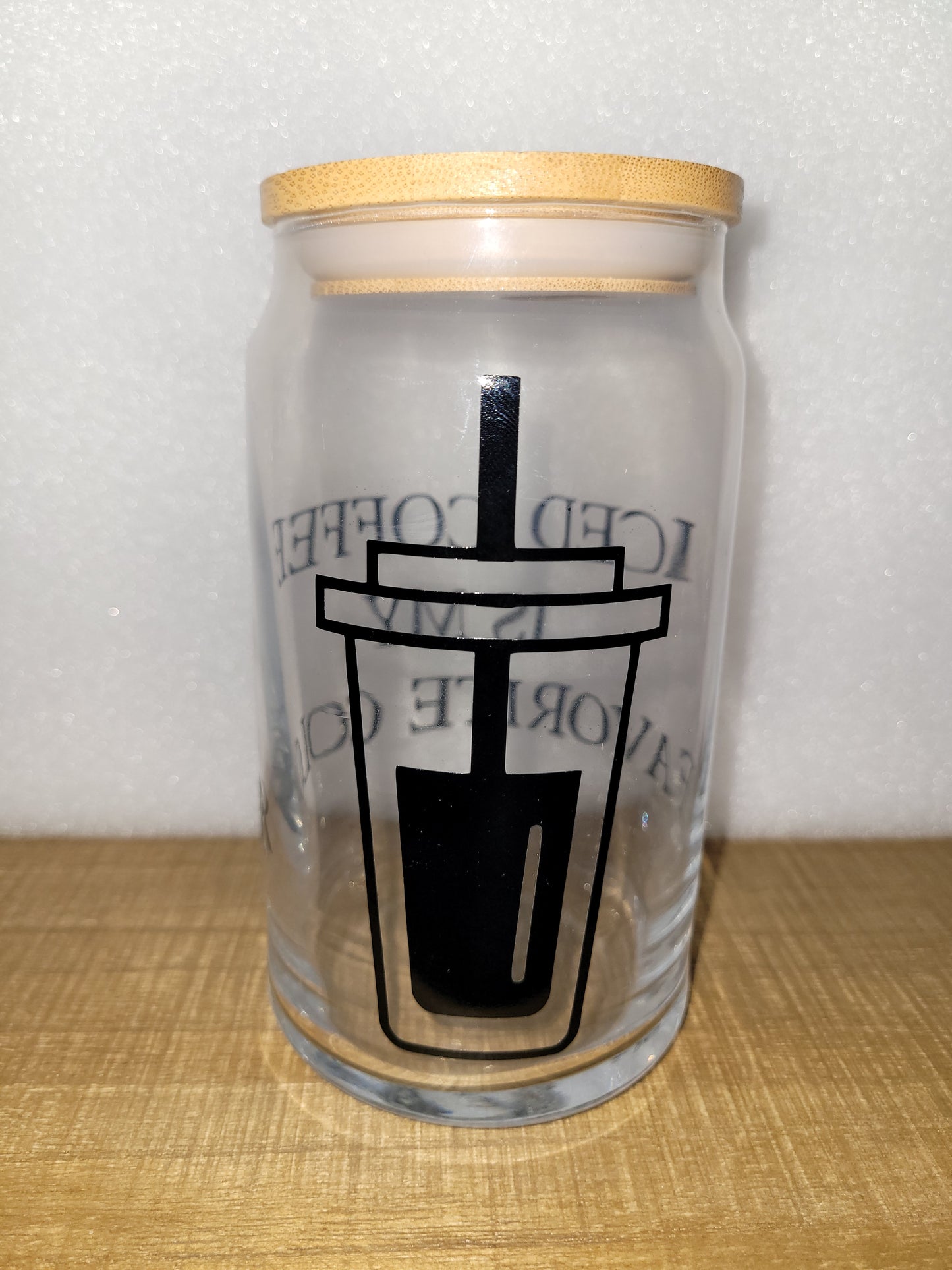 Iced Coffee Glass Cup - 16 oz