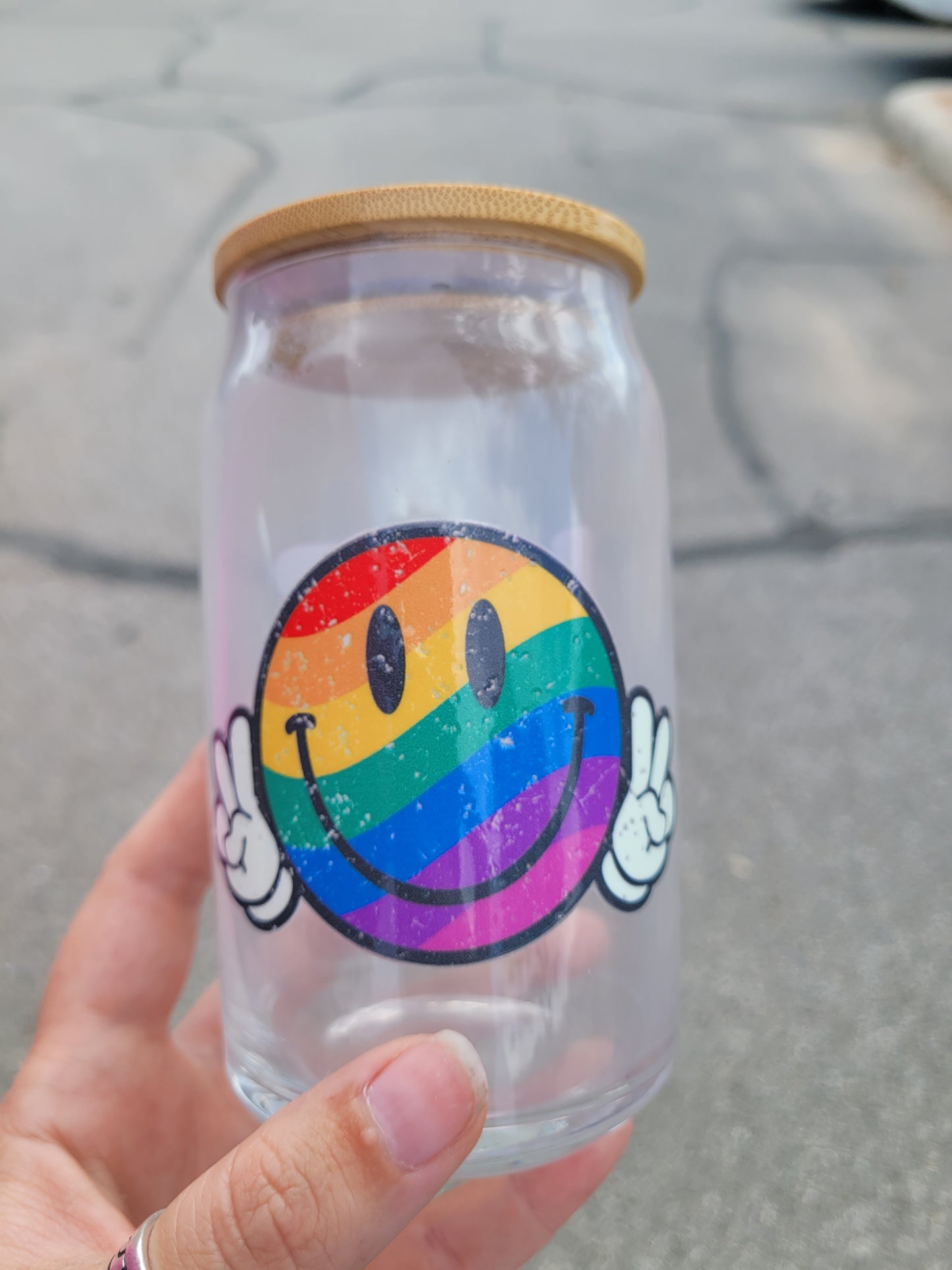 Love is Love Glass Cup - 16 oz