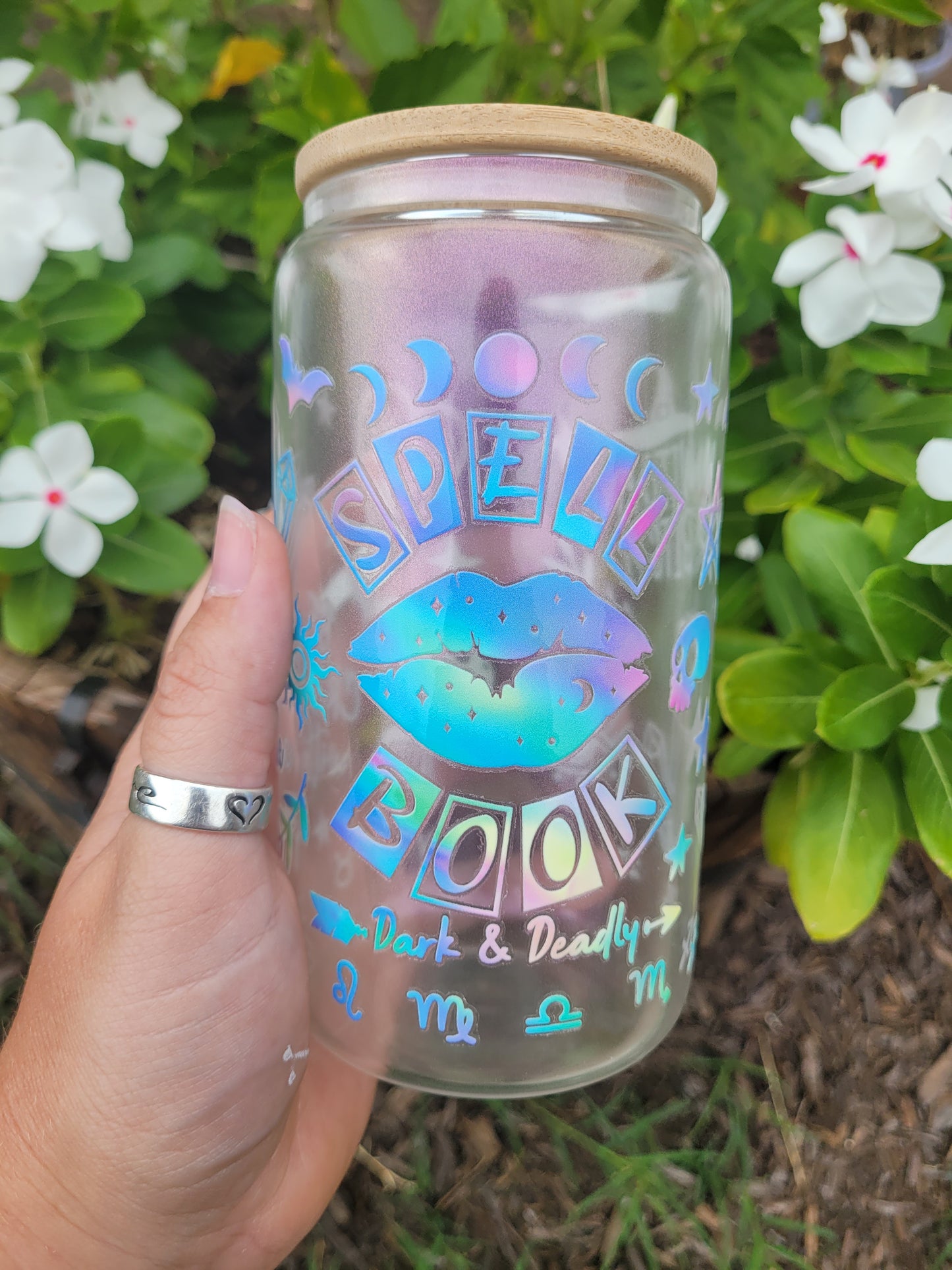 Spell Book Glass Cup - 16 oz