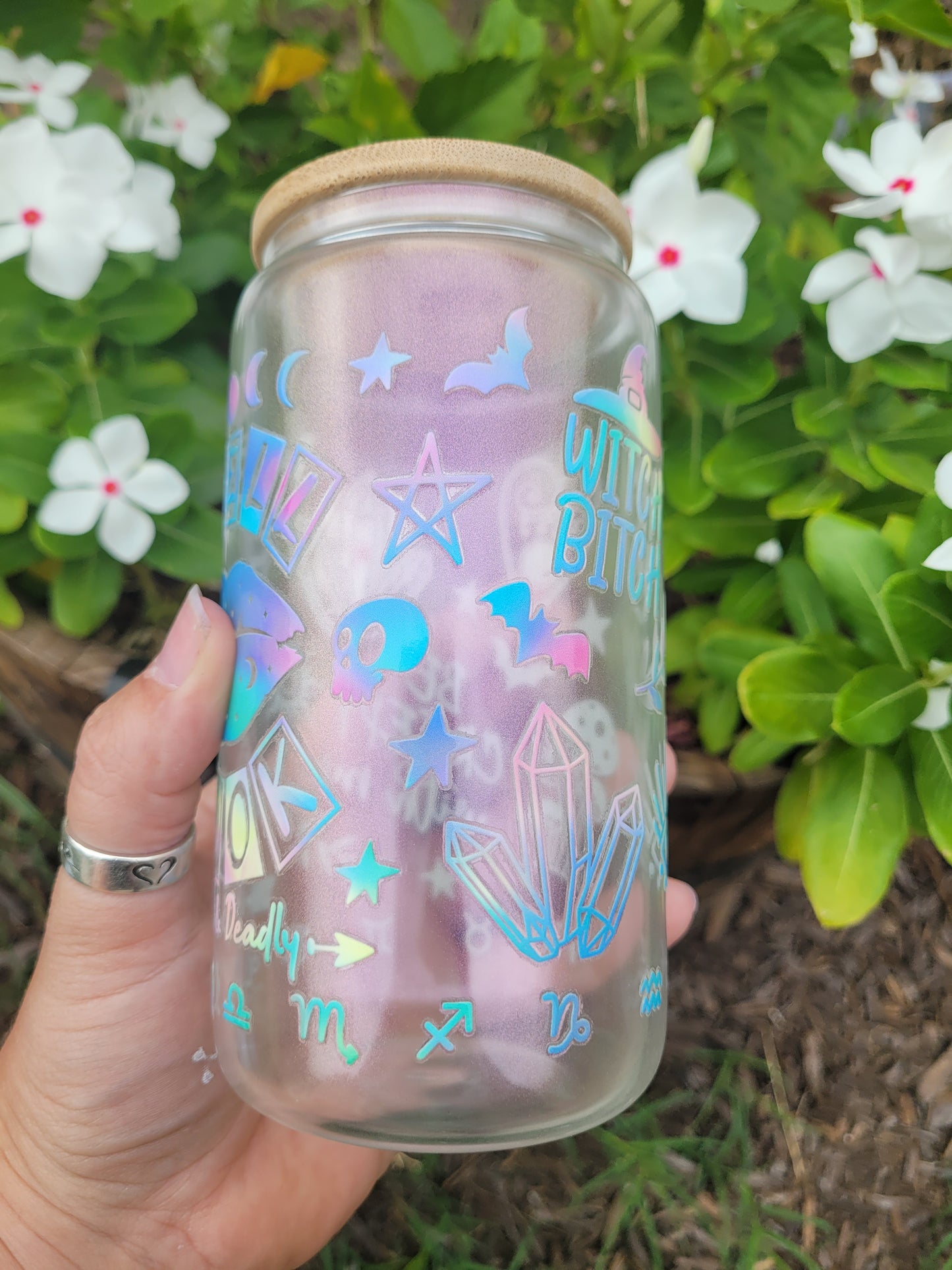 Spell Book Glass Cup - 16 oz