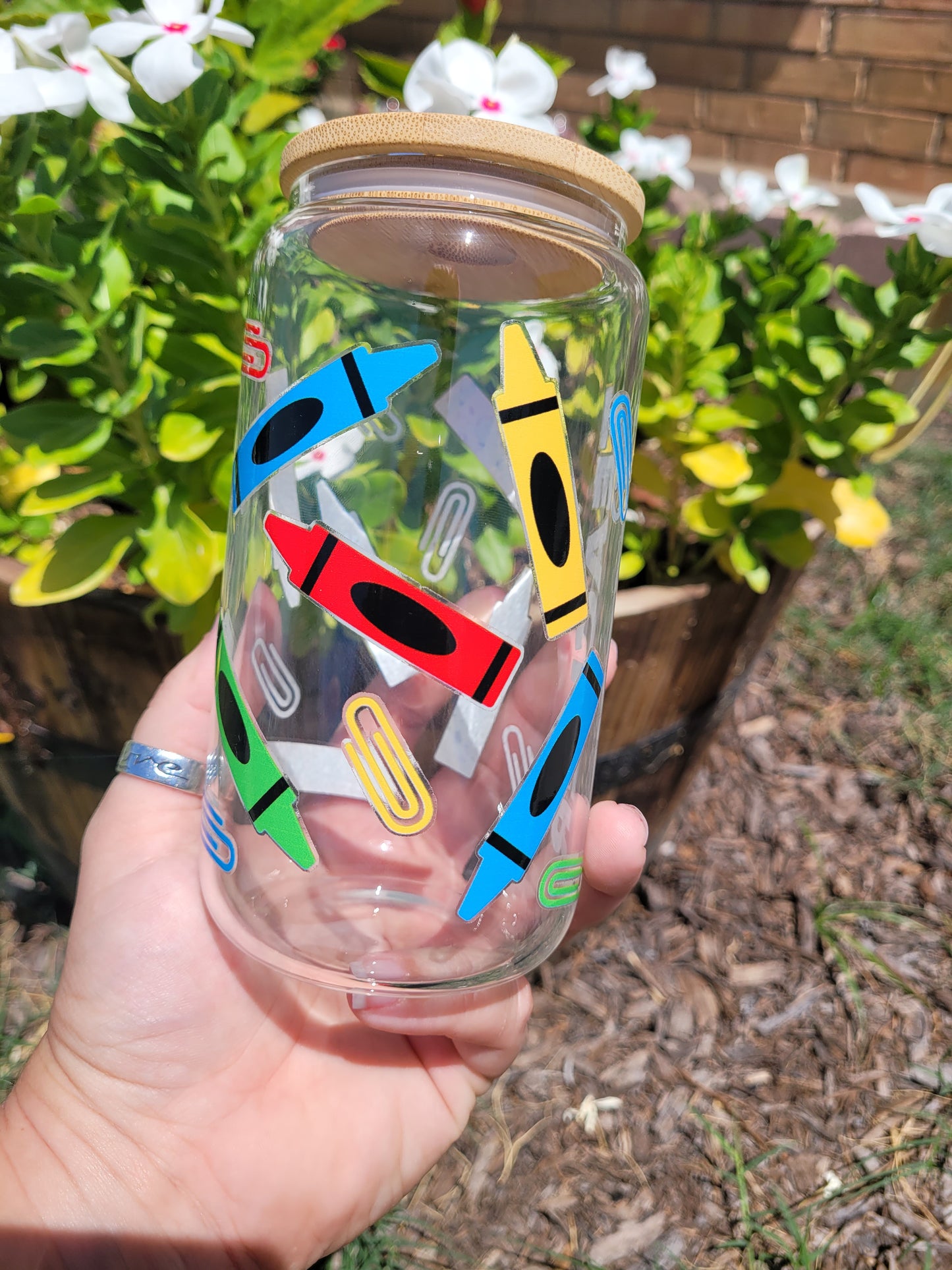 Teacher Glass Cups - 16 oz