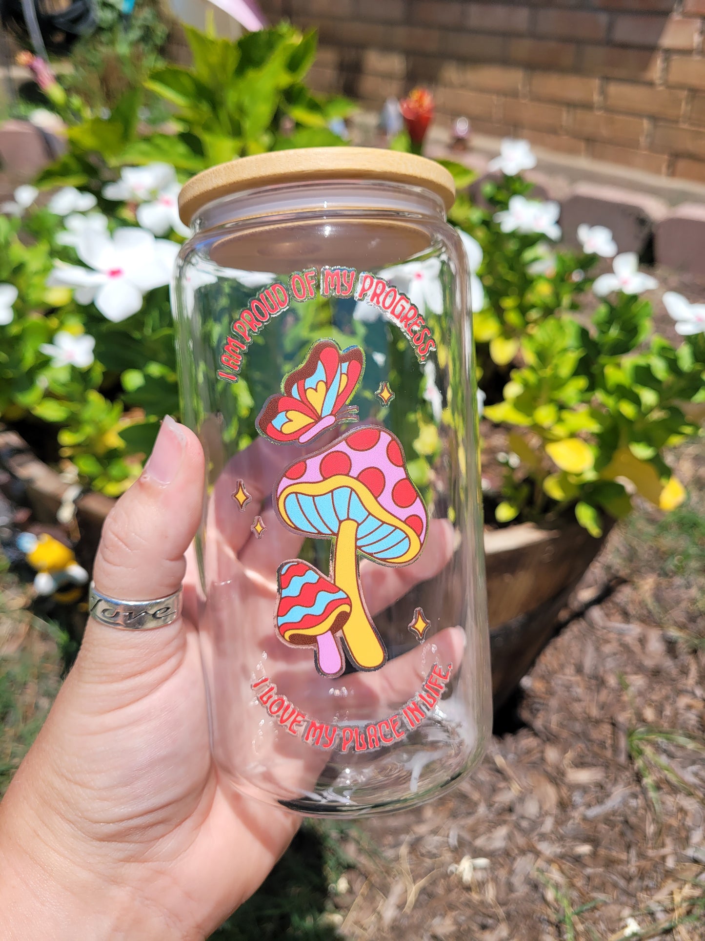 I am Proud Glass Cup - 16 oz