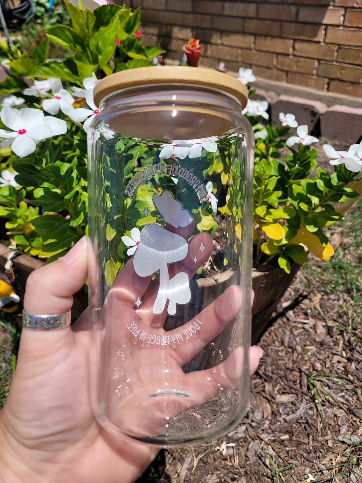 I am Proud Glass Cup - 16 oz