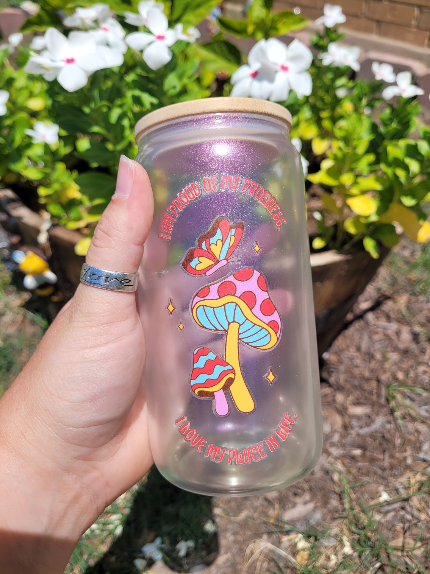 I am Proud Glass Cup - 16 oz