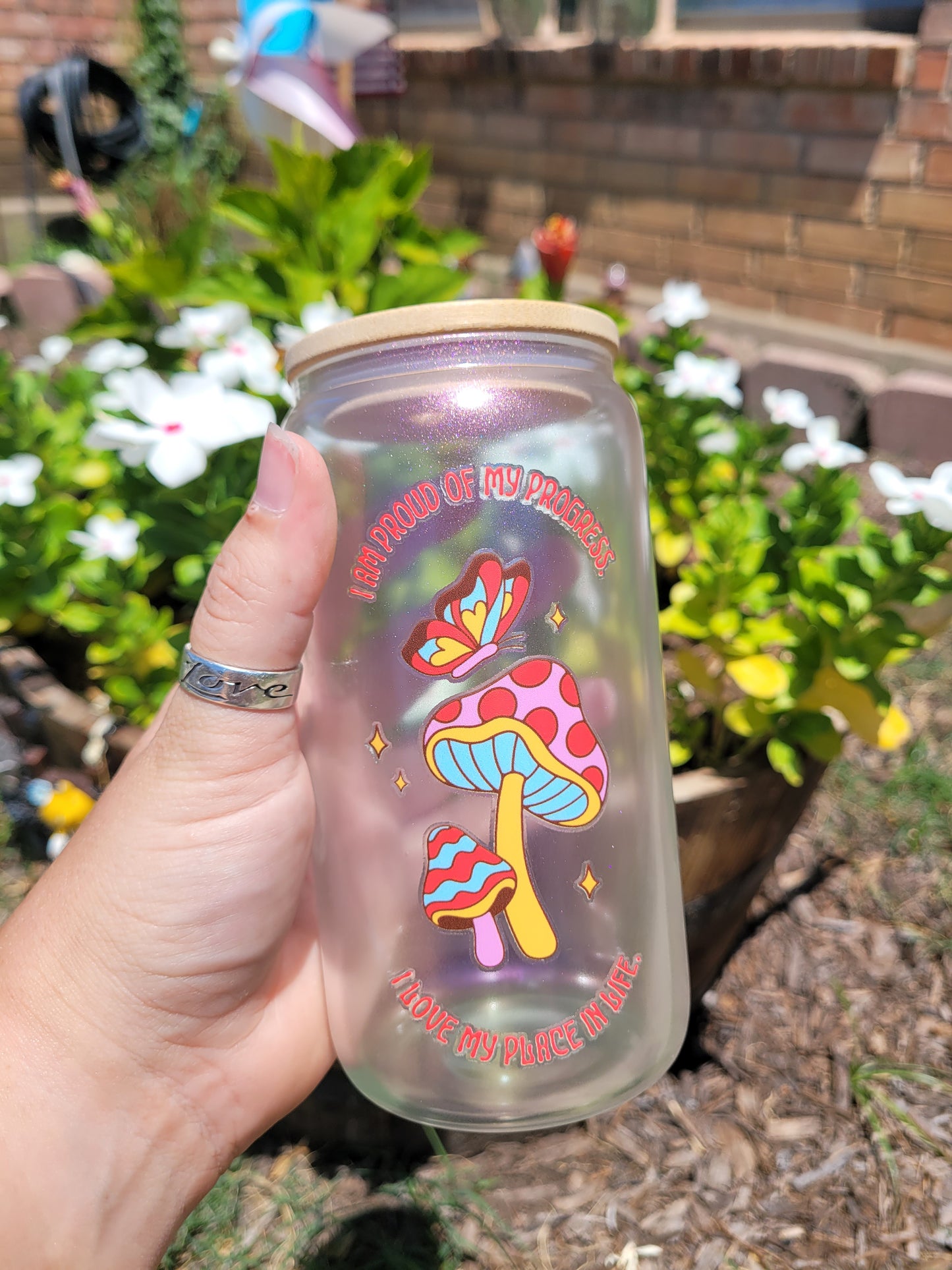 I am Proud Glass Cup - 16 oz