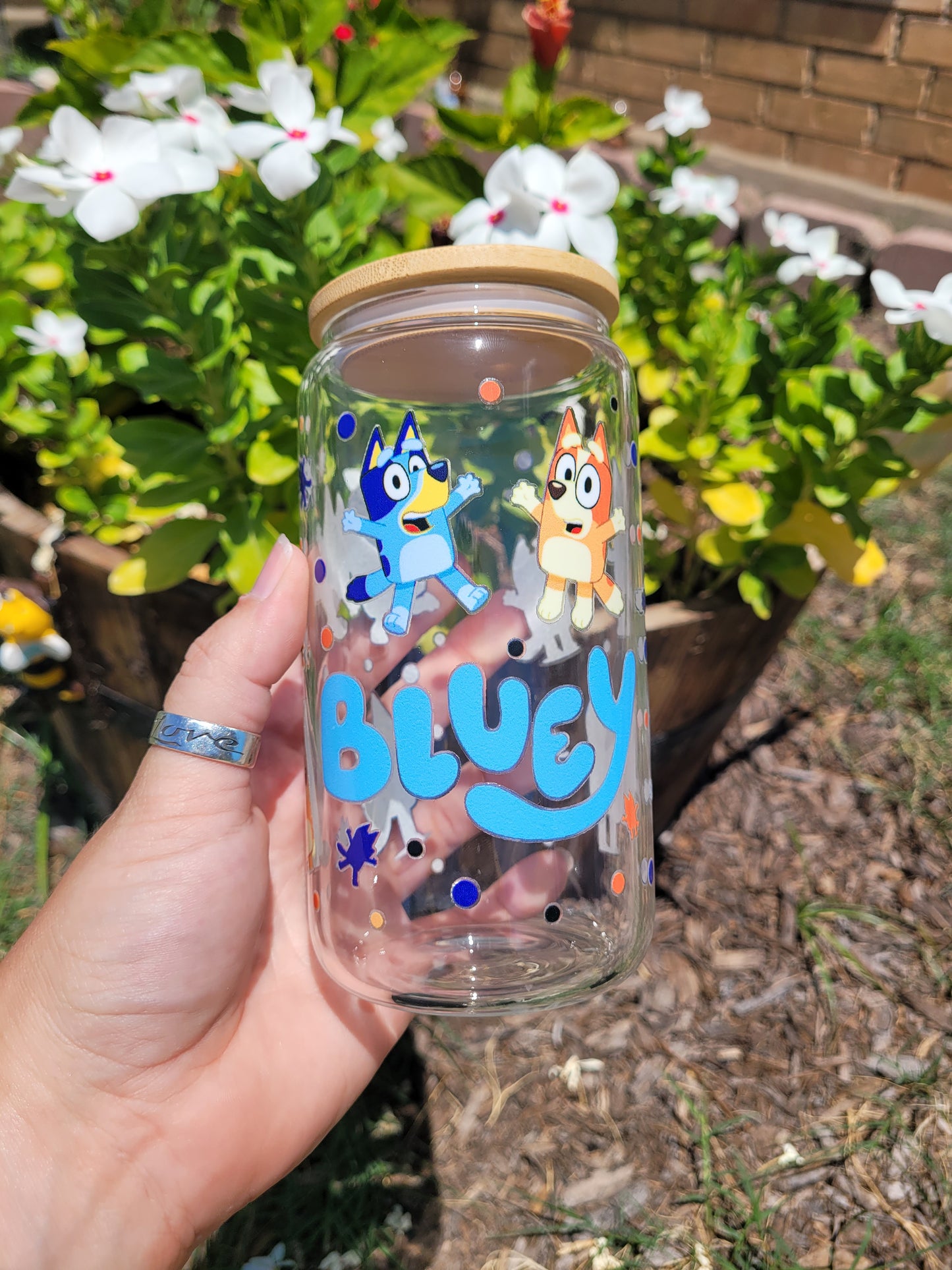 Bluey! Glass Cup - 16oz