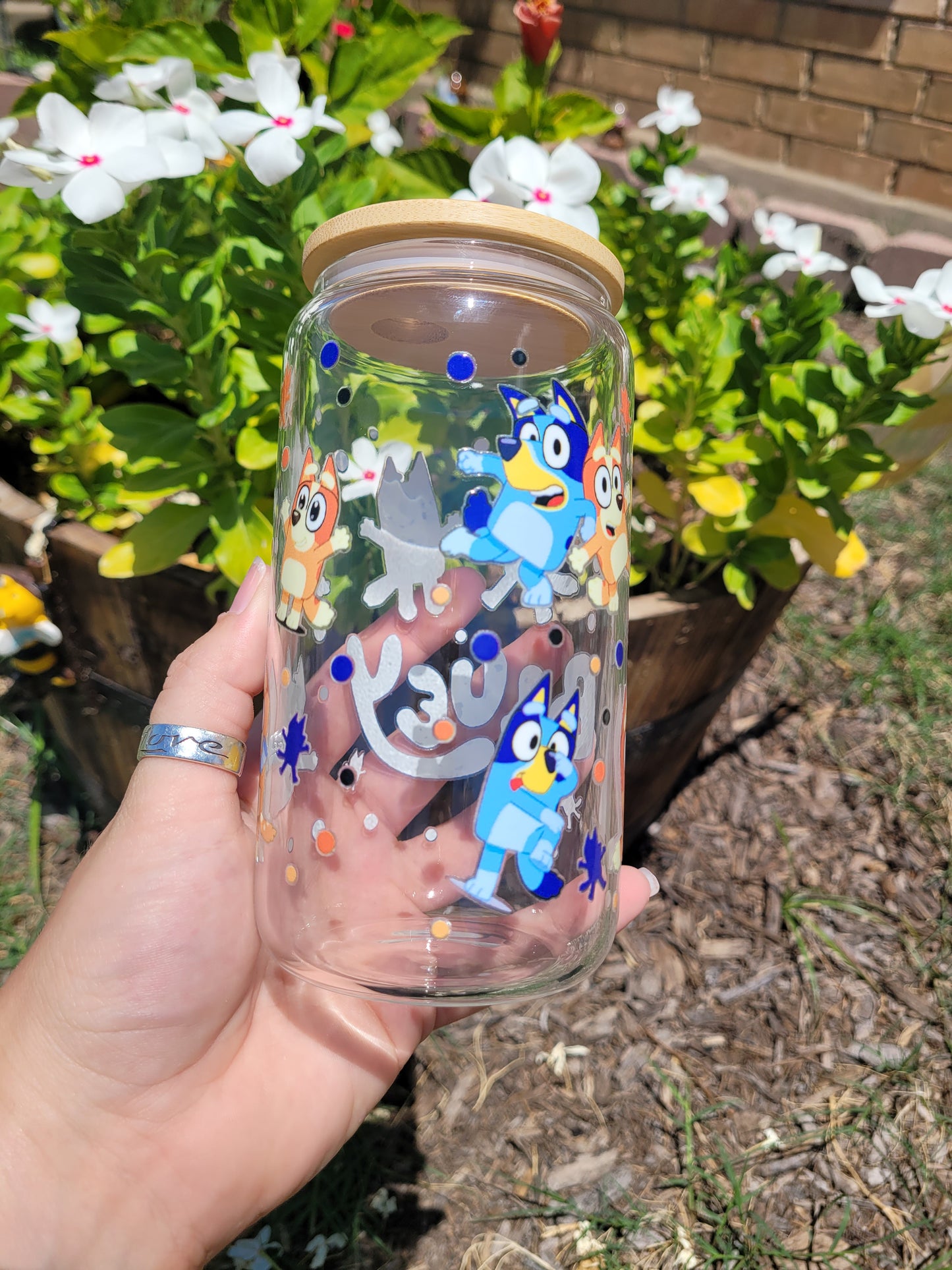 Bluey! Glass Cup - 16oz