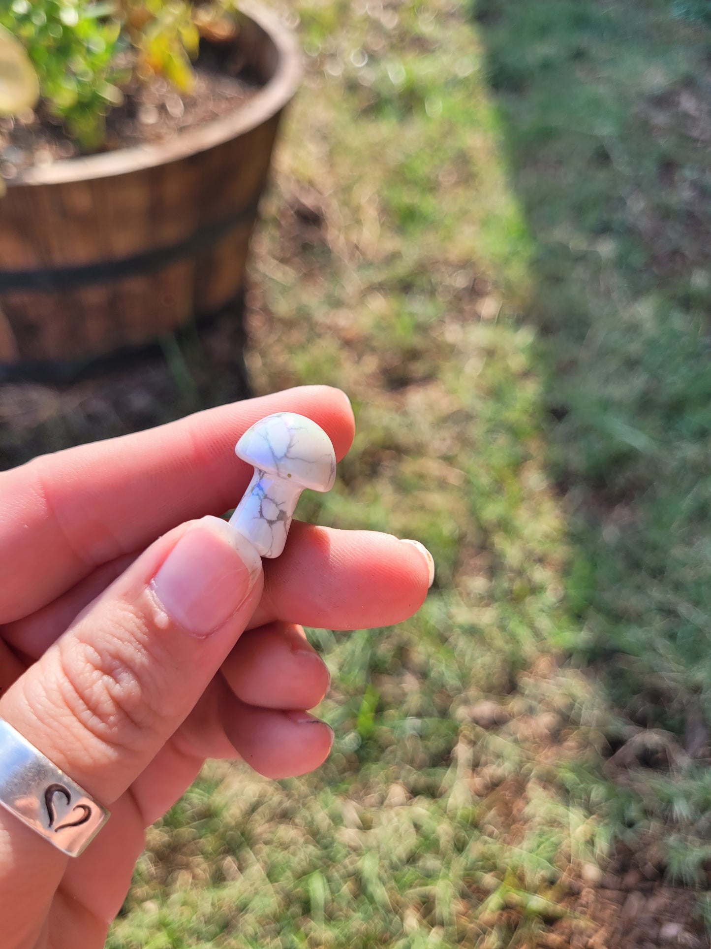 Aura Howlite Mushie