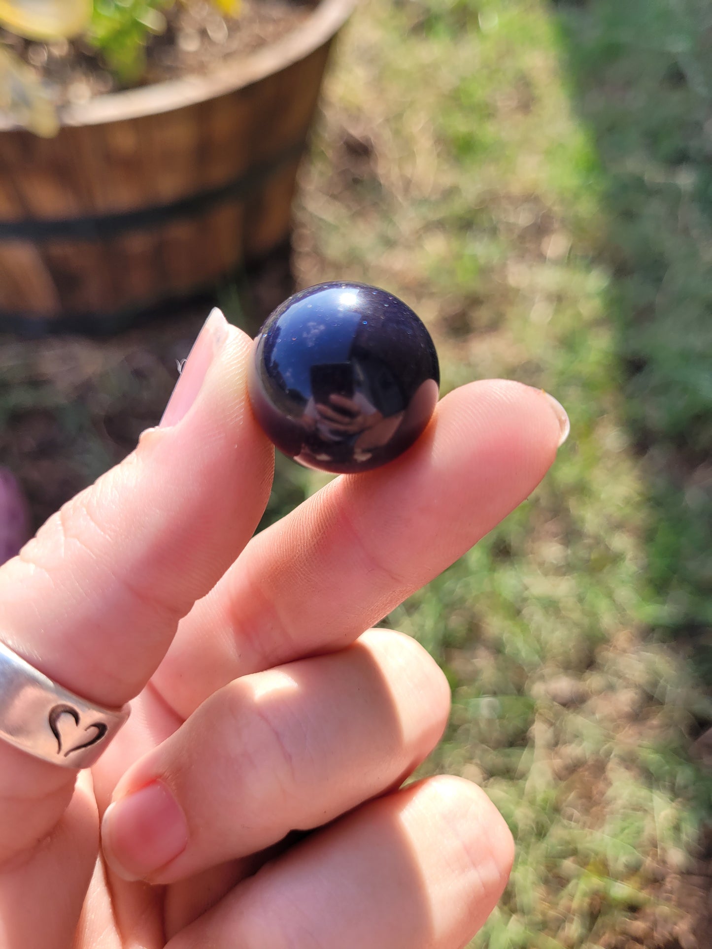 Blue Sandstone Sphere
