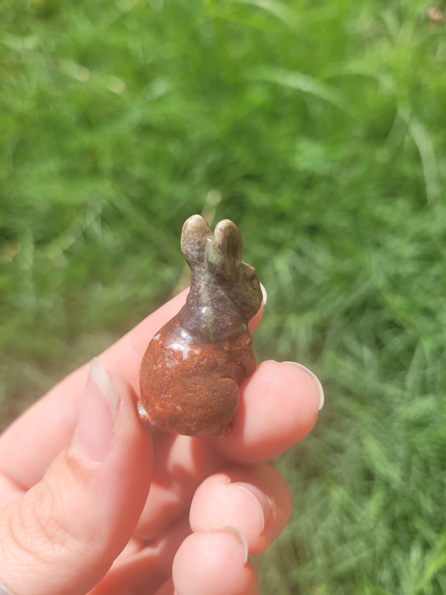 Standing Bunny Crystal Carving