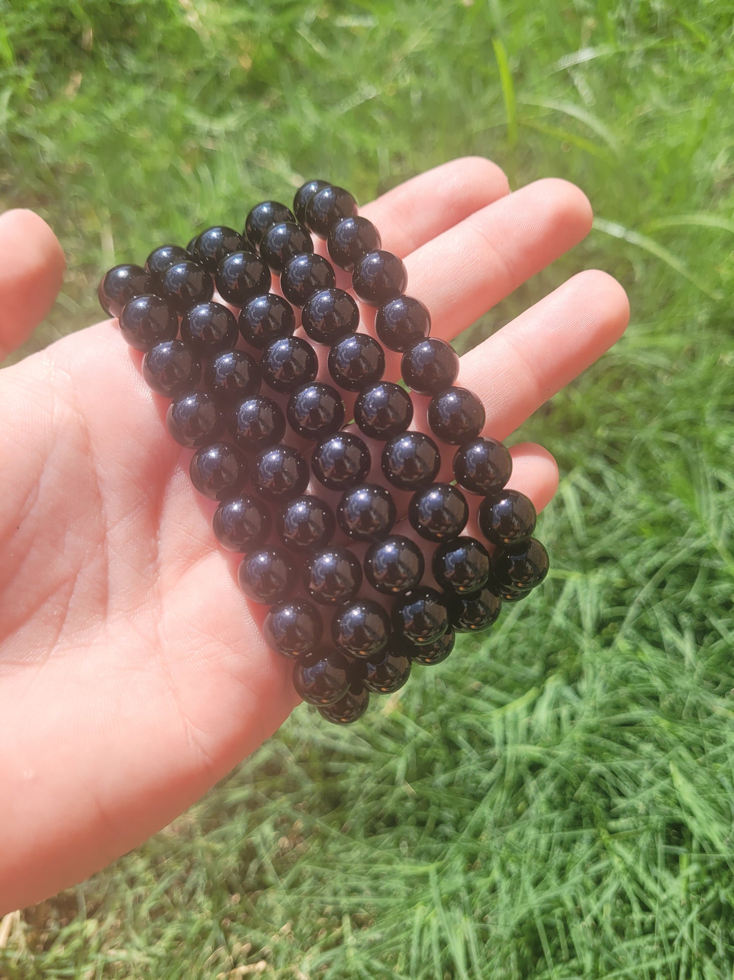 Black Obsidian Crystal Bracelet