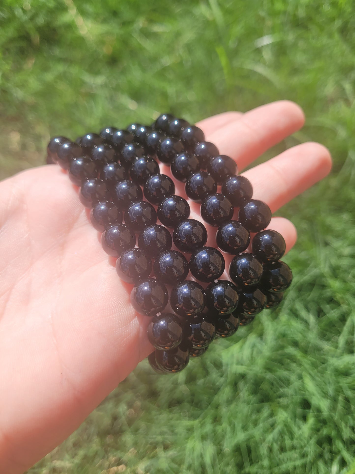 Black Obsidian Crystal Bracelet