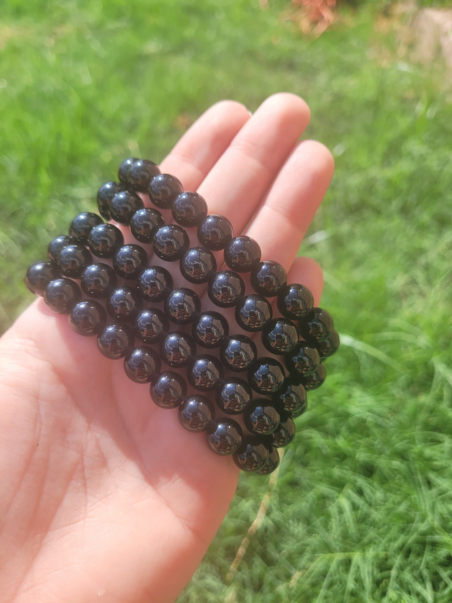 Black Obsidian Crystal Bracelet