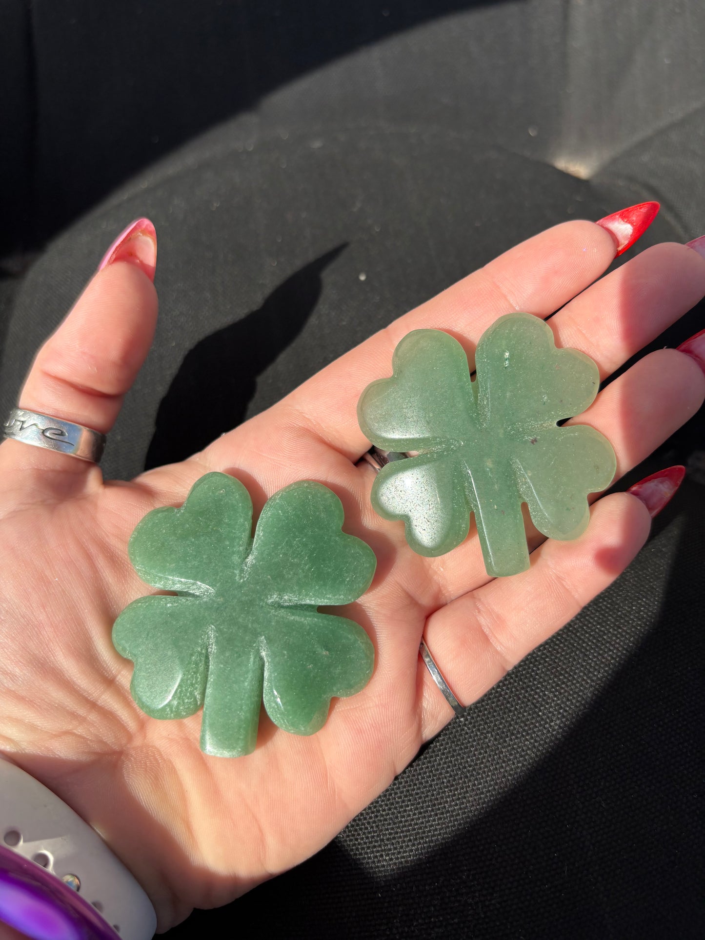 Green Aventurine Shamrock