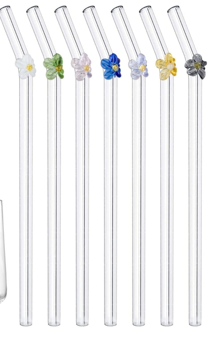 Glass Straw Add On with Topper