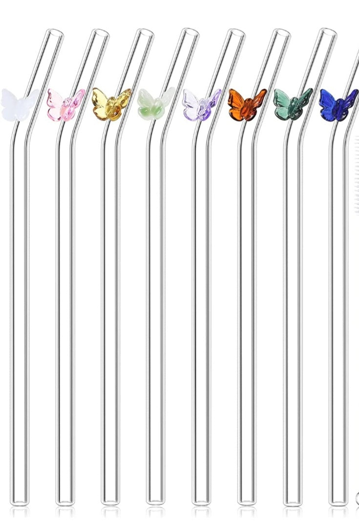 Glass Straw Add On with Topper