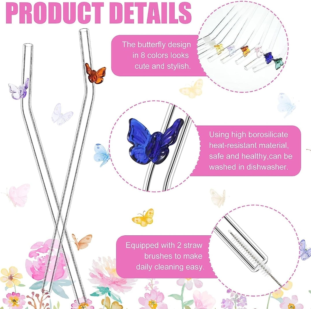 Glass Straw Add On with Topper