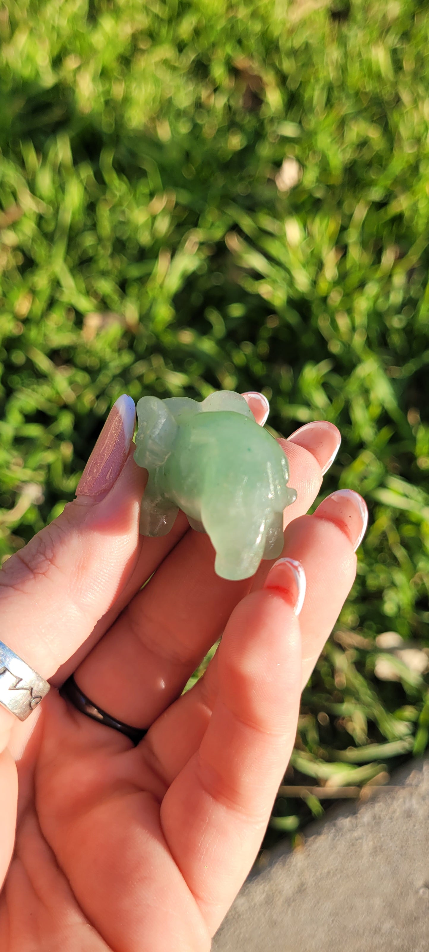 Mini Elephant Crystals Carving
