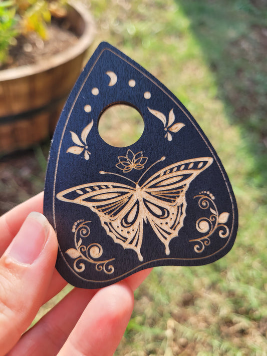 Wooden Crystal Sphere Holder (Witchy Shapes)
