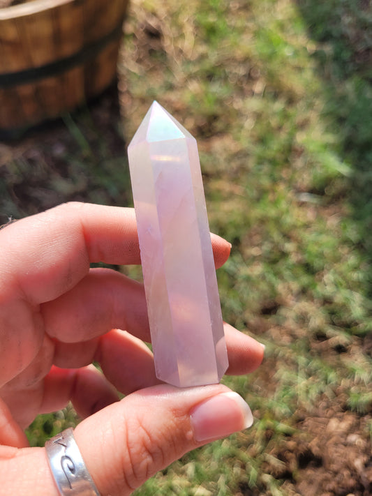 Aura Rose Quartz Tower (XSmall)