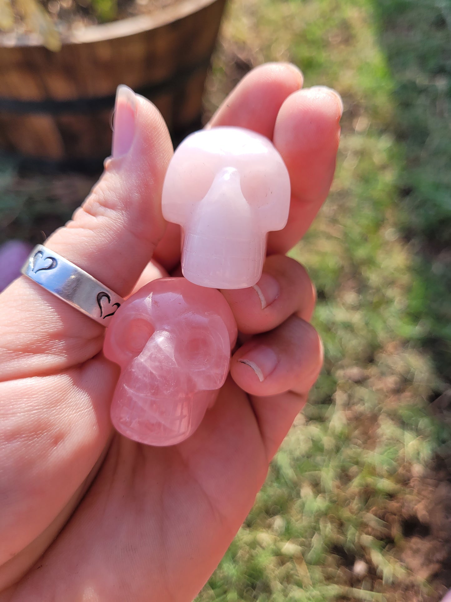 Rose Quartz Skull Crystal Craving
