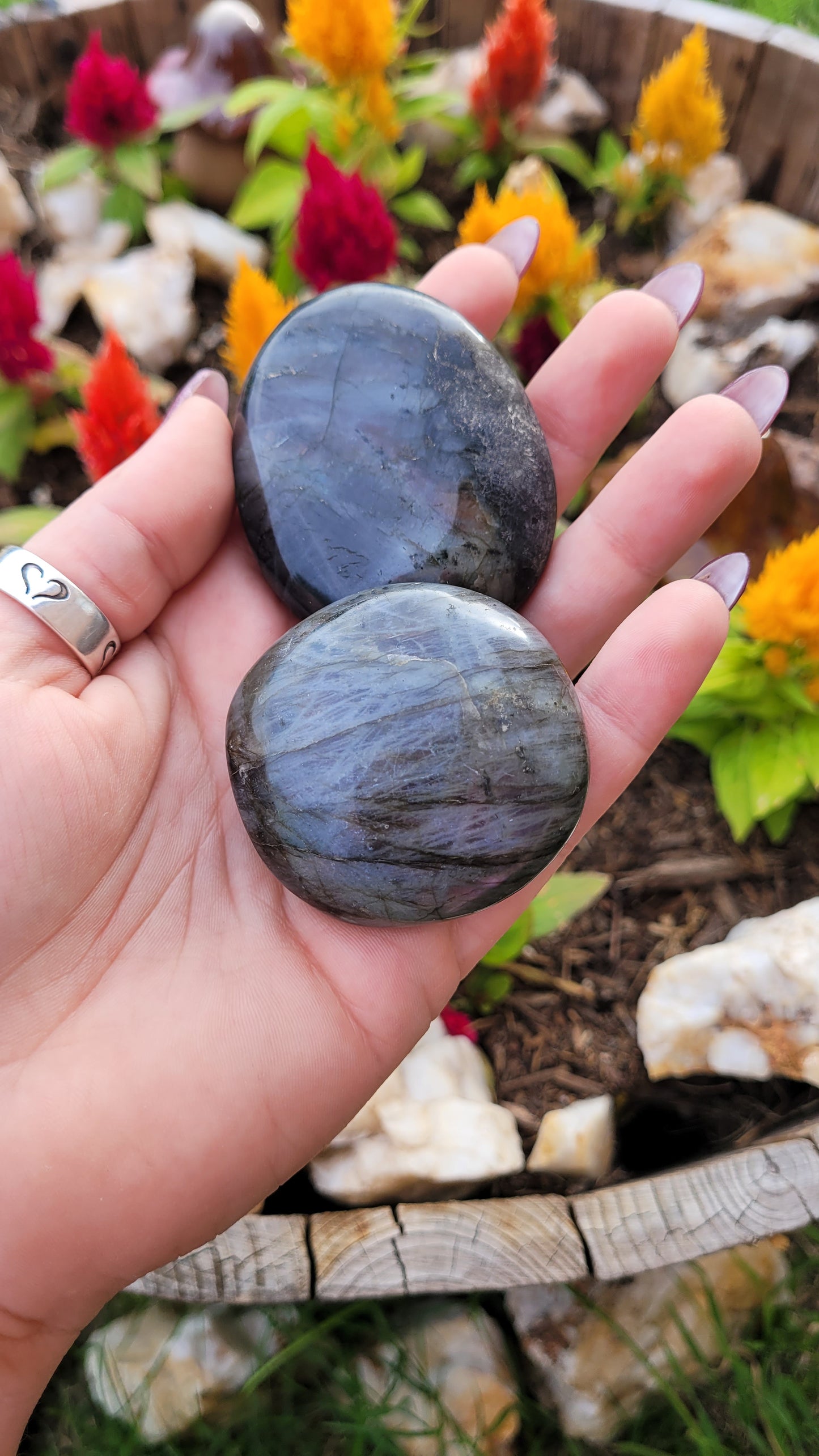 Small Labradorite Palm Stone
