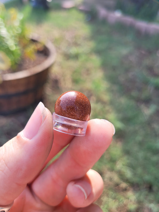 Mini Goldstone Sphere with Stand