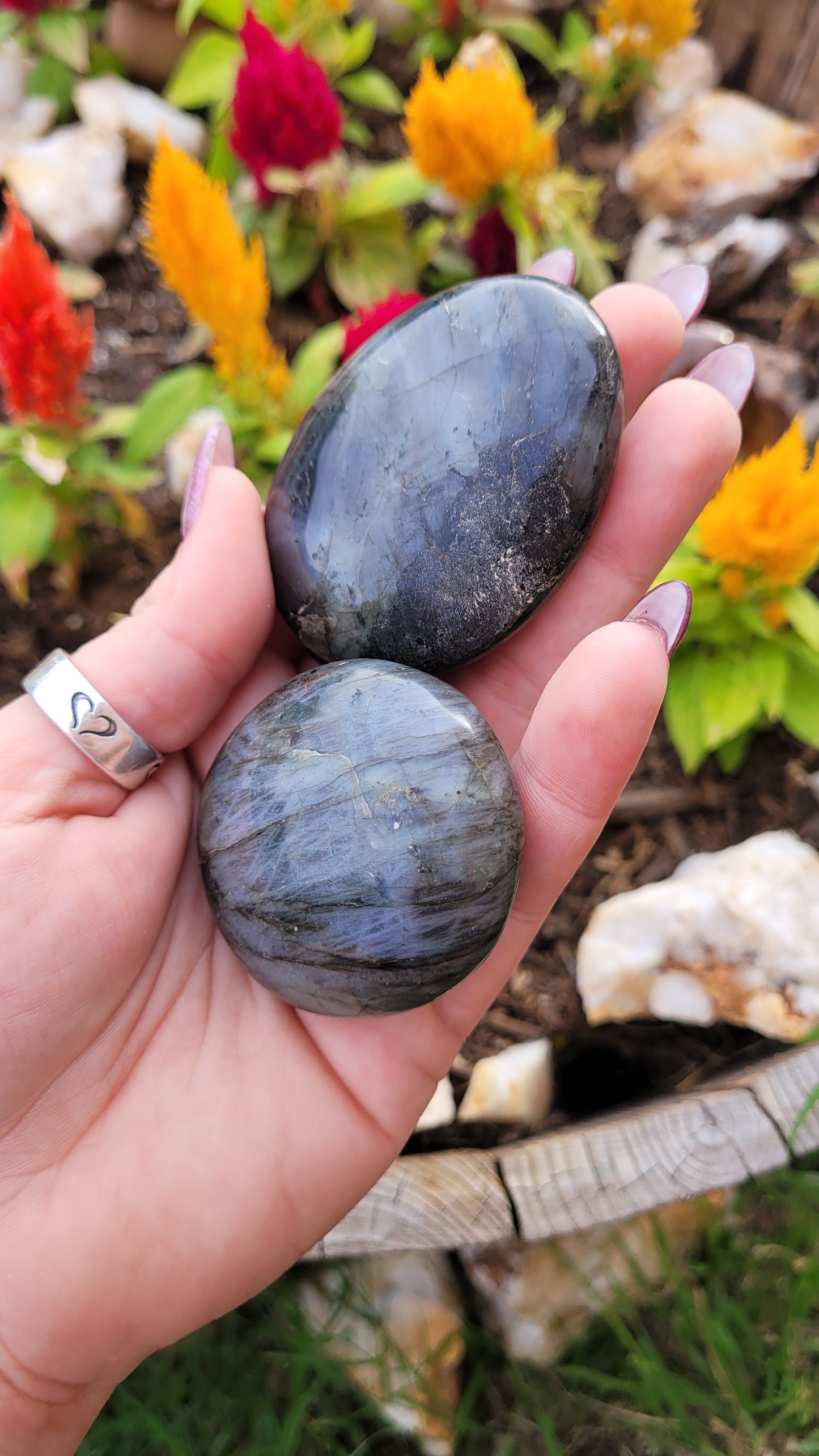 Small Labradorite Palm Stone