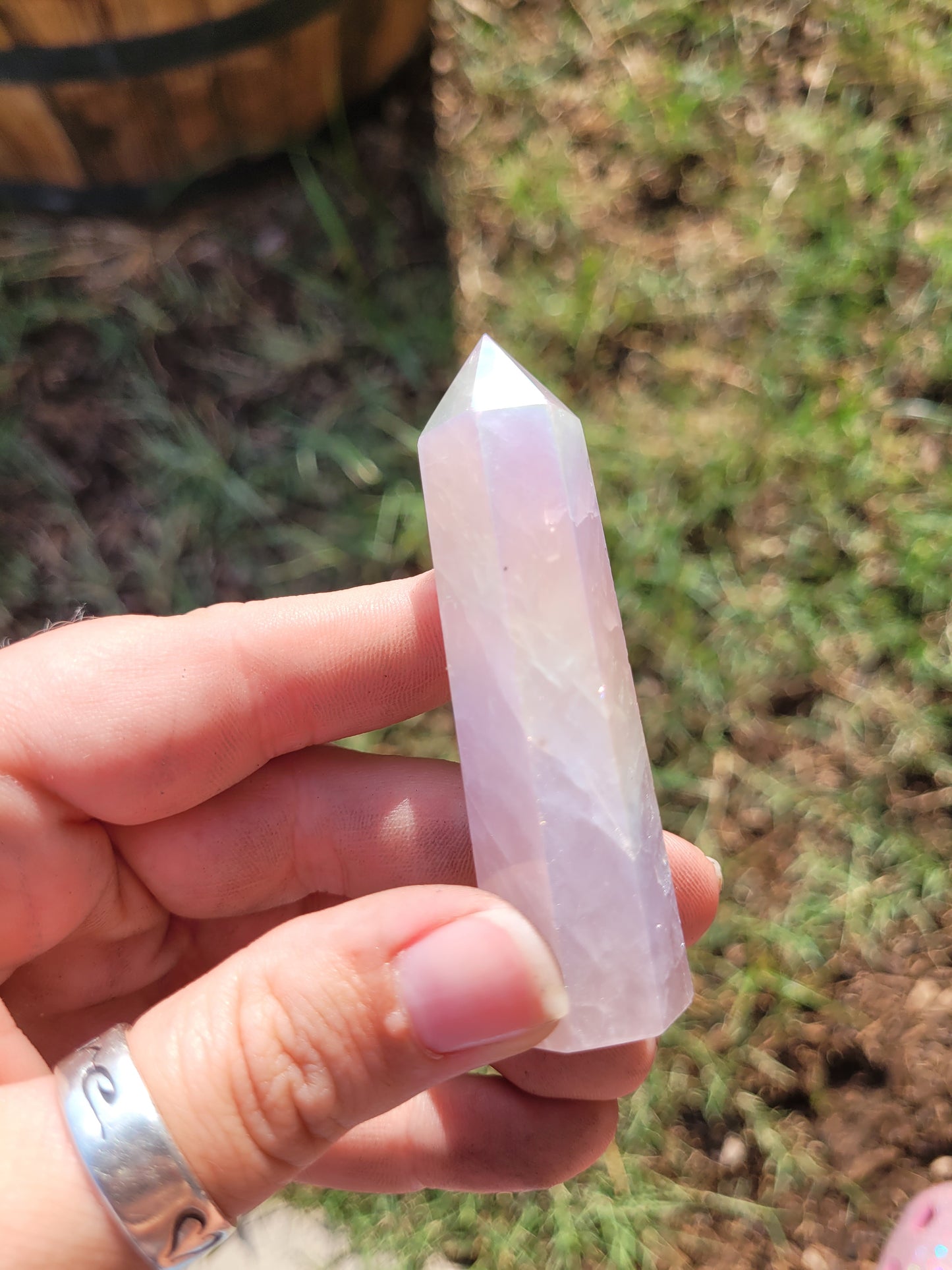 Aura Rose Quartz Tower (XSmall)