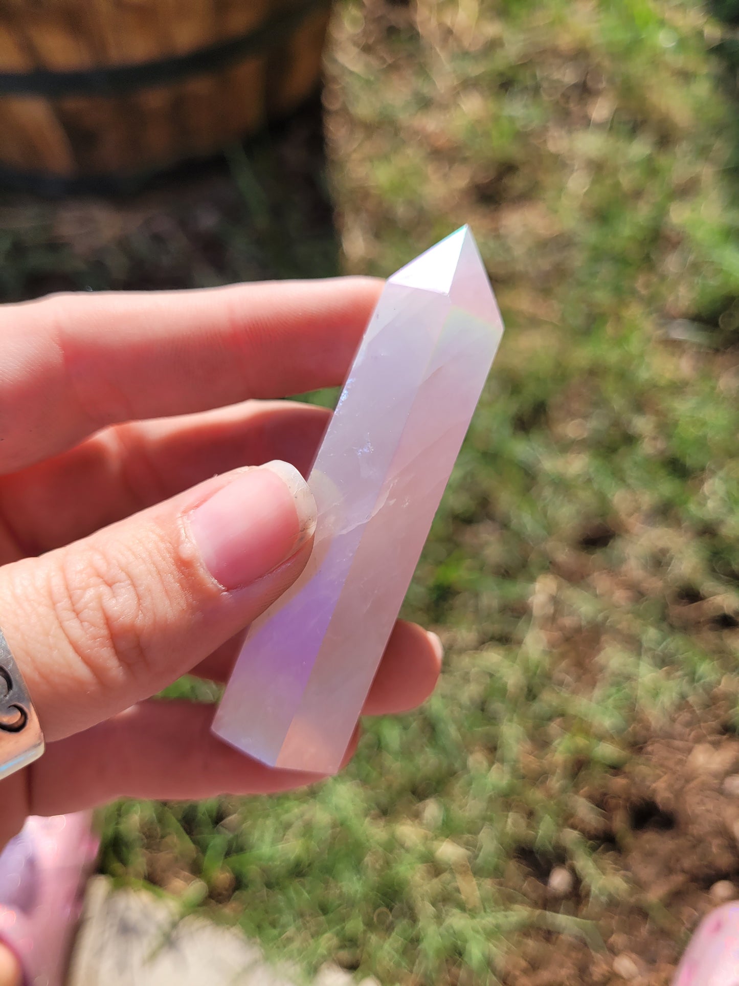 Aura Rose Quartz Tower (XSmall)