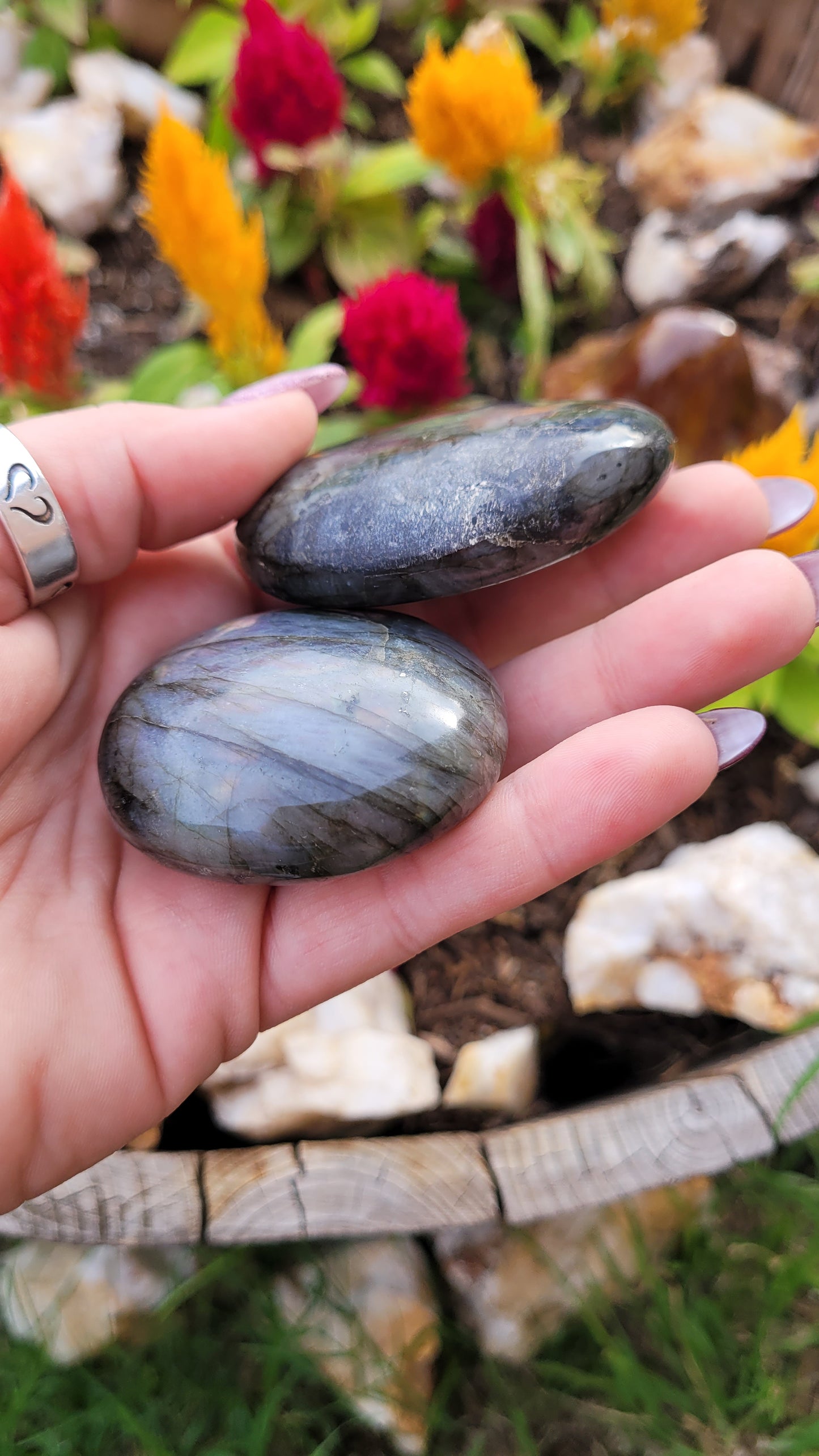 Small Labradorite Palm Stone