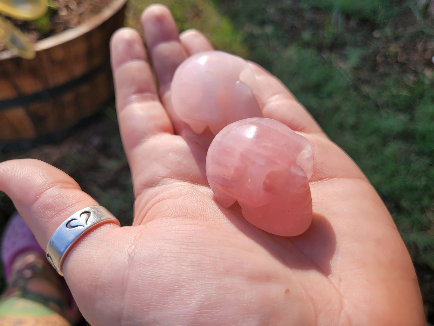 Rose Quartz Skull Crystal Craving