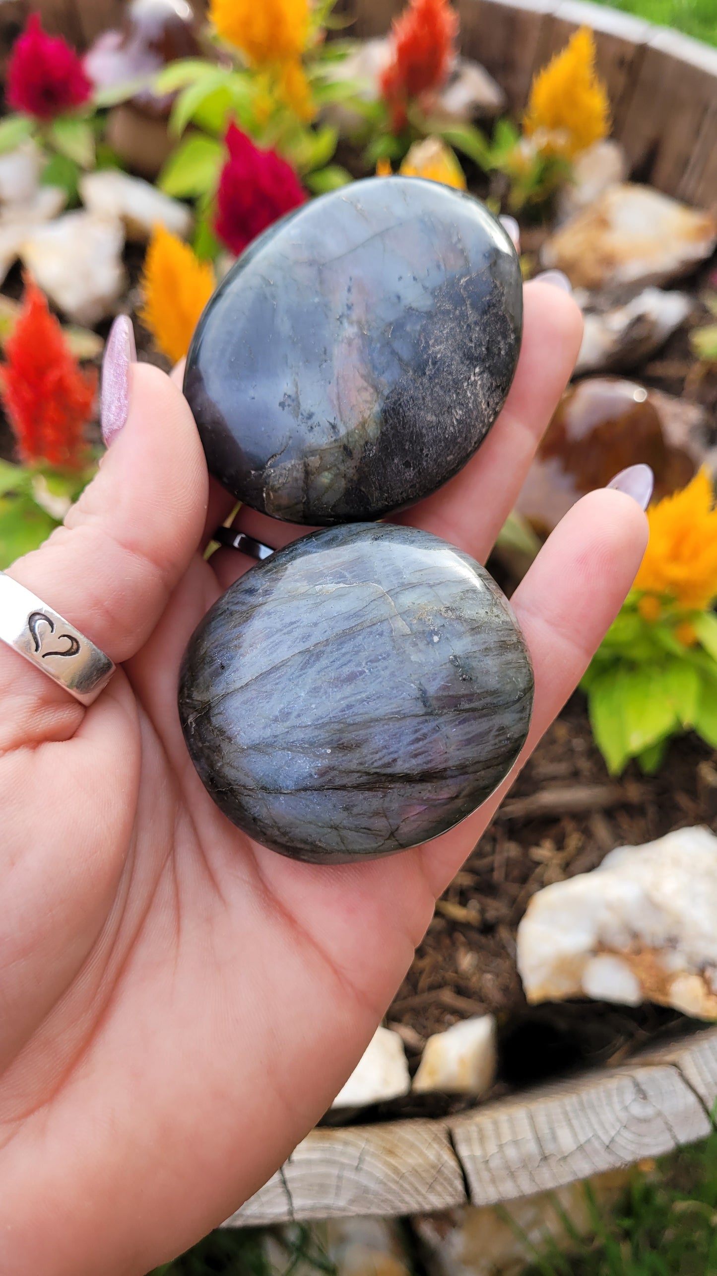 Small Labradorite Palm Stone