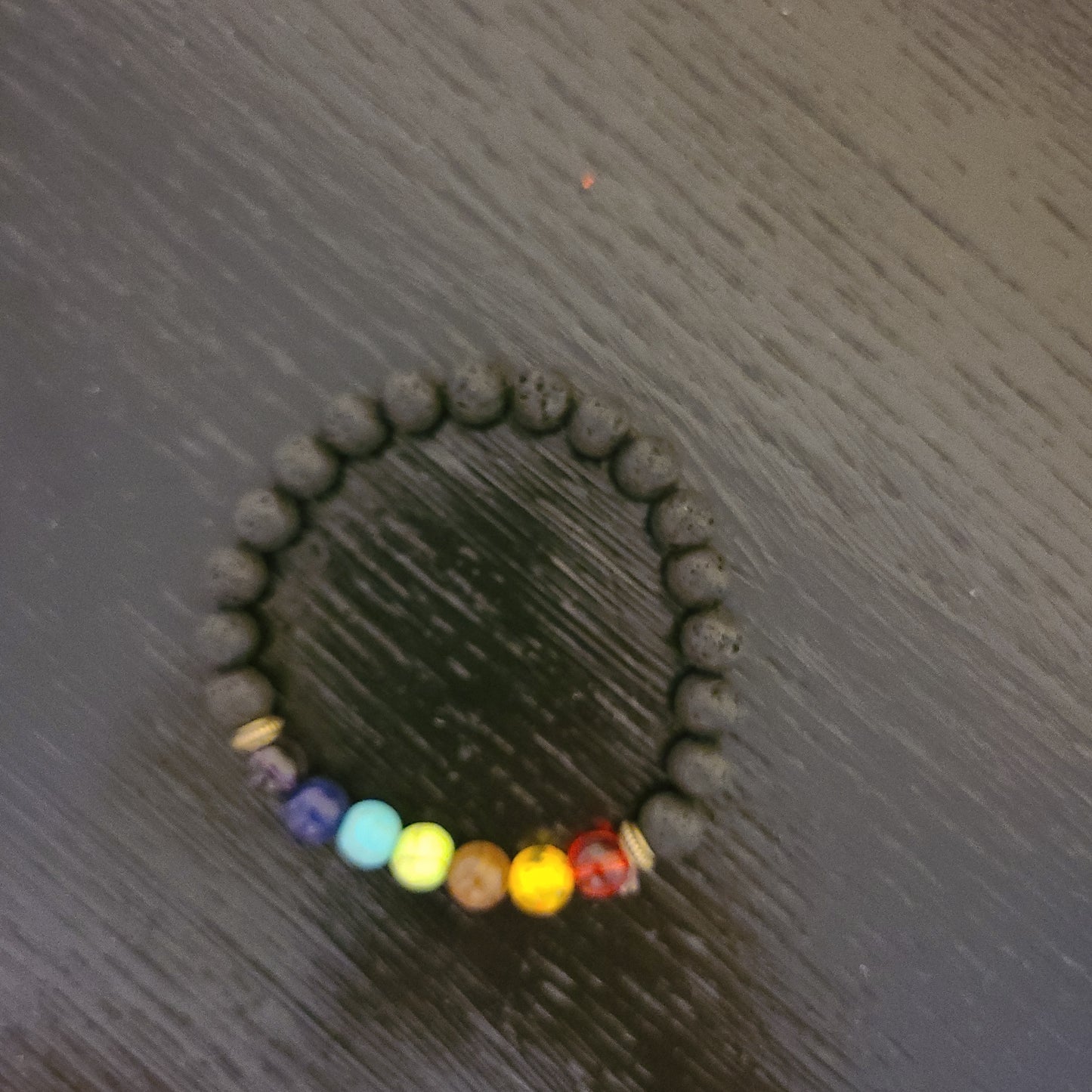 Lava Rock Chakras Bracelet *Essential Oil Diffuser Bracelet*