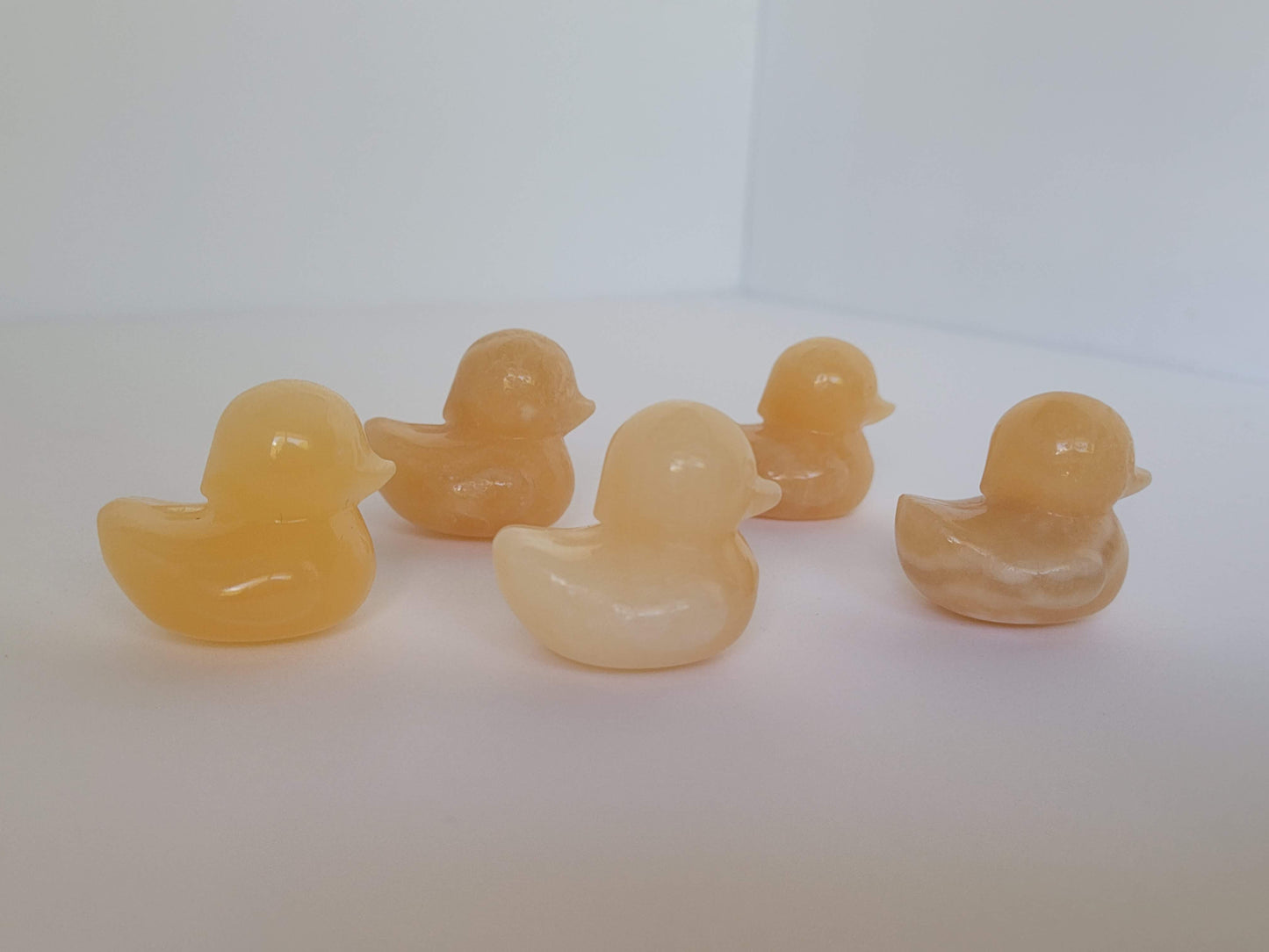 Yellow Calcite Ducks (Small)