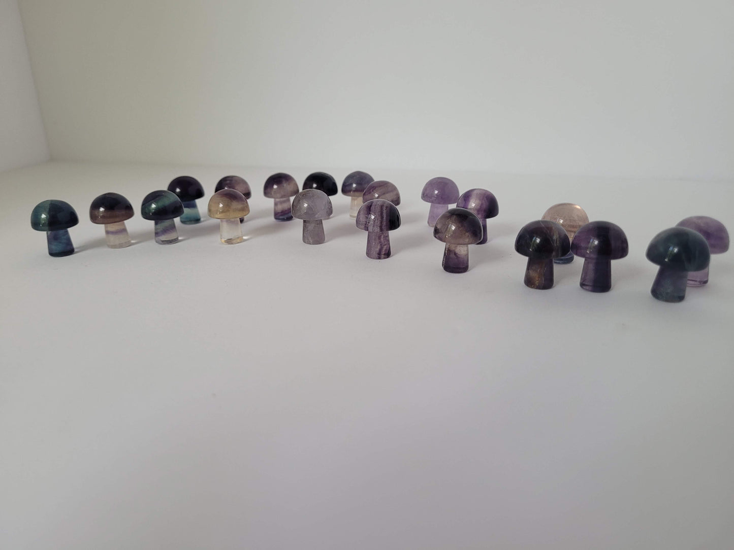 Colorful Fluorite Mini Mushrooms