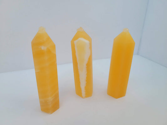 Small Orange Calcite Tower