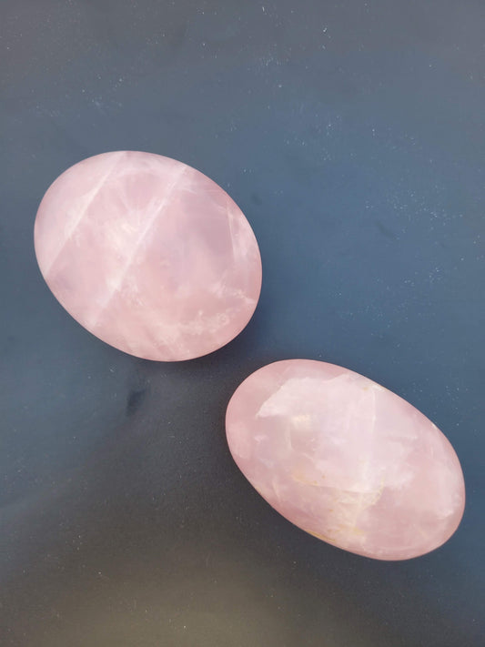 Rose Quartz Palm Stones (Large)