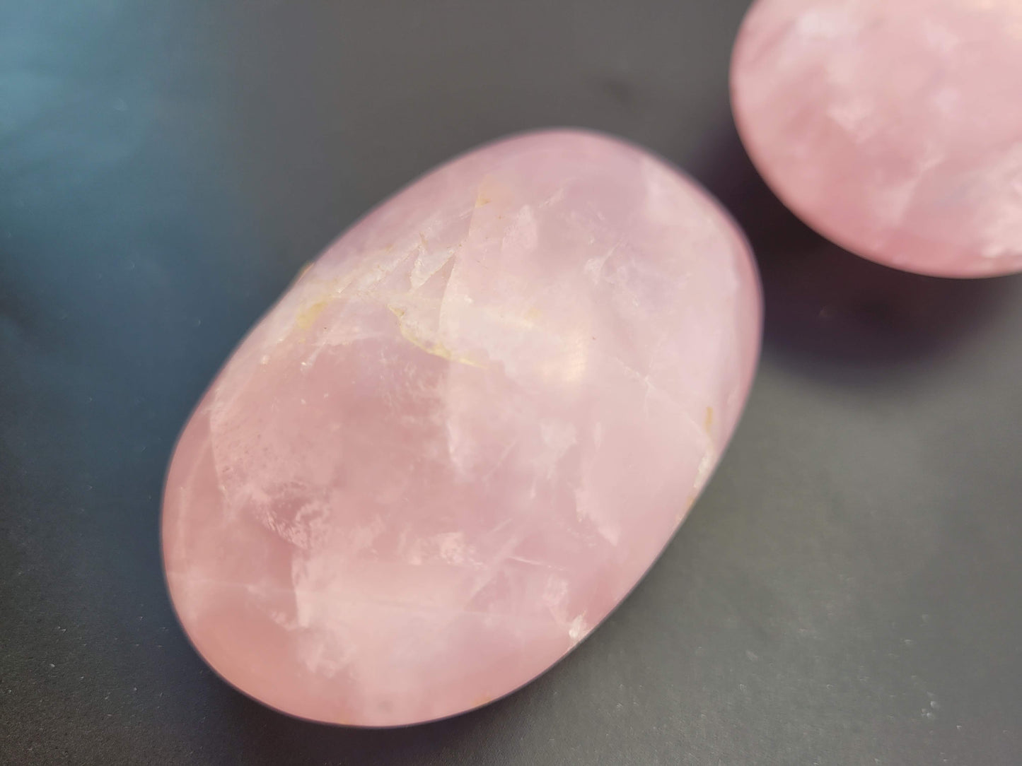 Rose Quartz Palm Stones (Large)